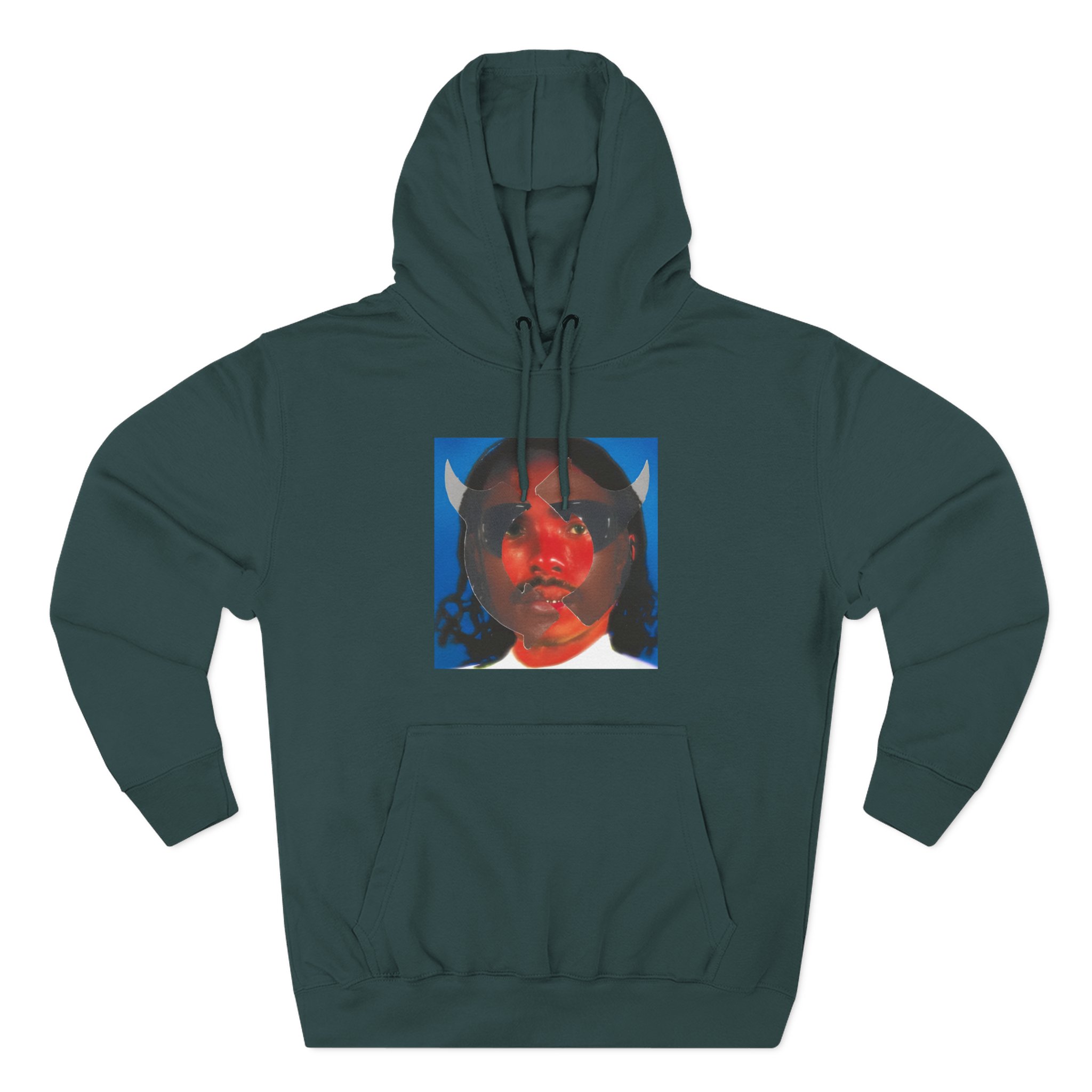 Steve Lacy Gemini Rights Album Cover Three-Panel Fleece Hoodie