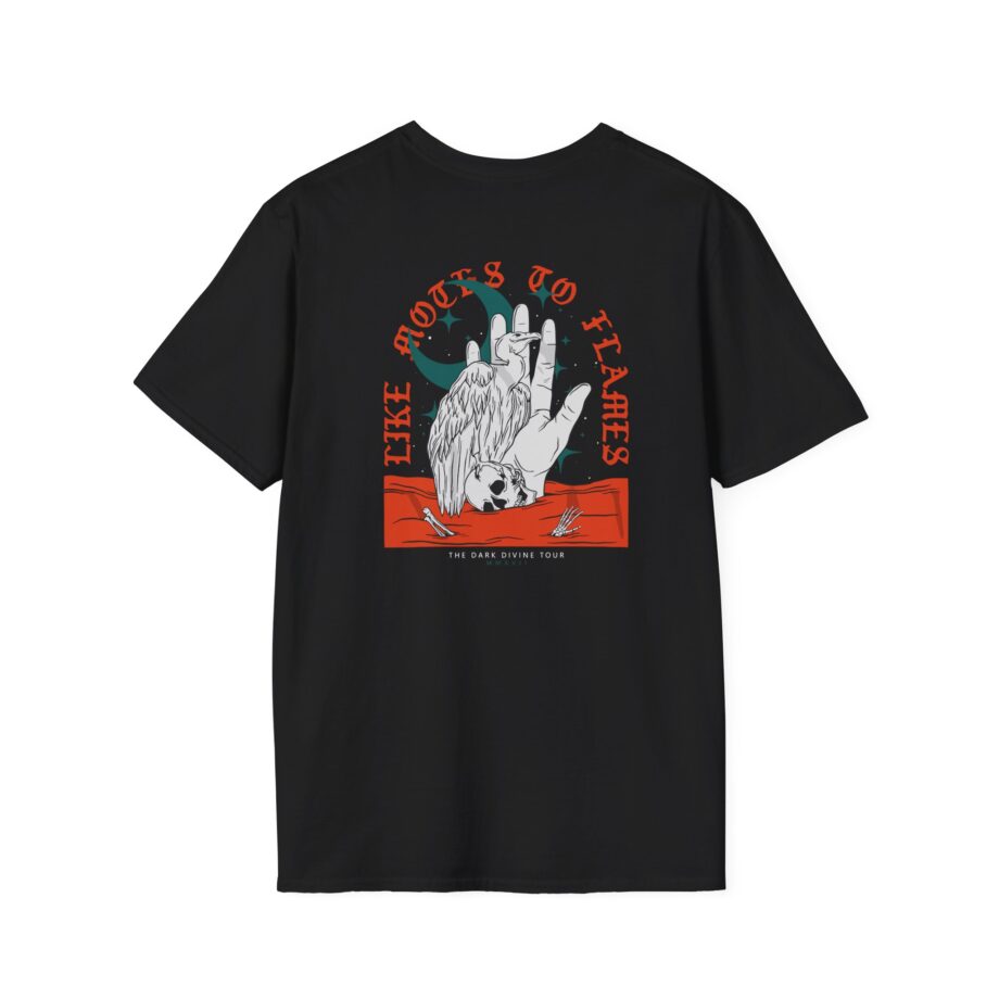 Like Moths to Flames the Dark Divine Tour Unisex Softstyle T-Shirt