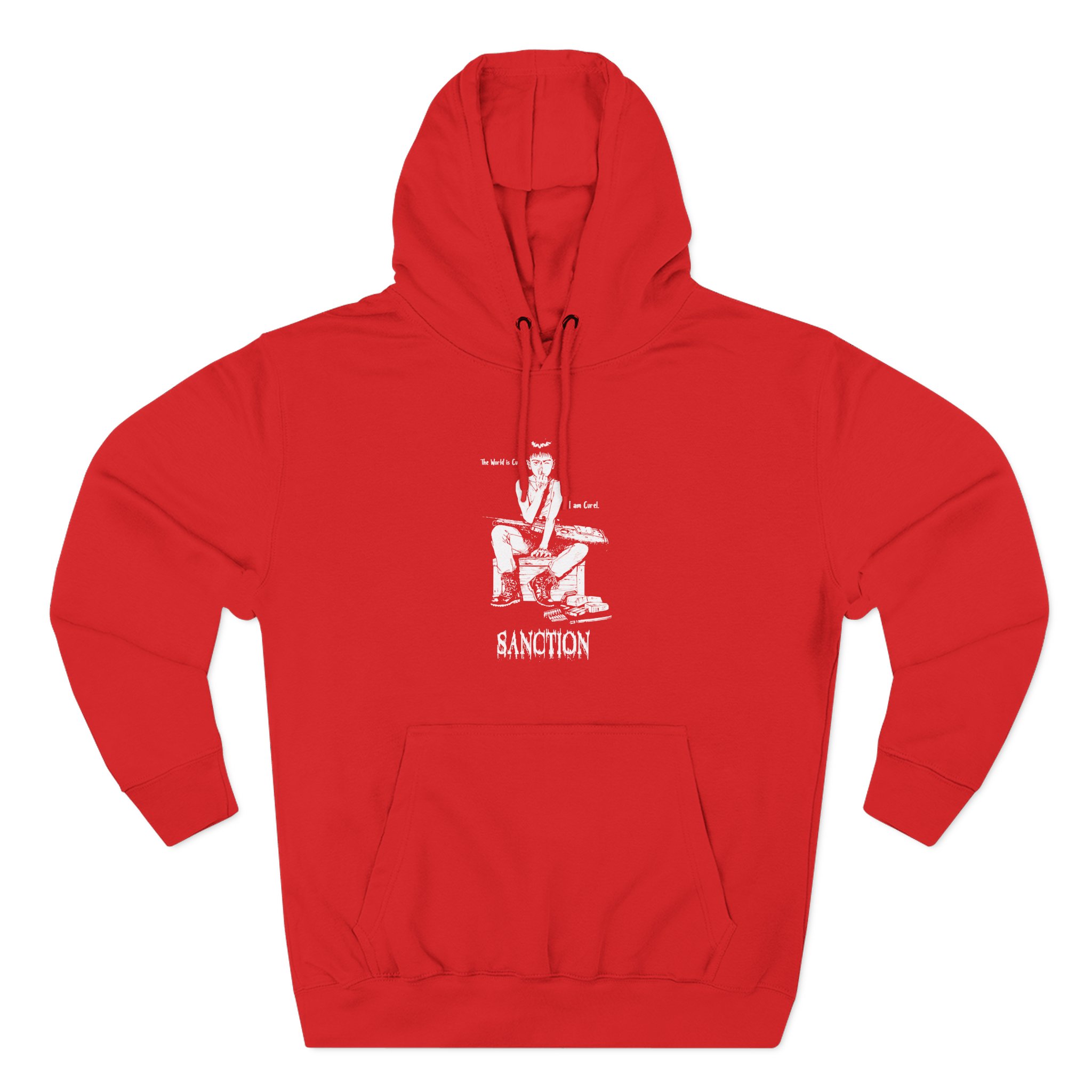 Sanction the World is Cruel Three-Panel Fleece Hoodie