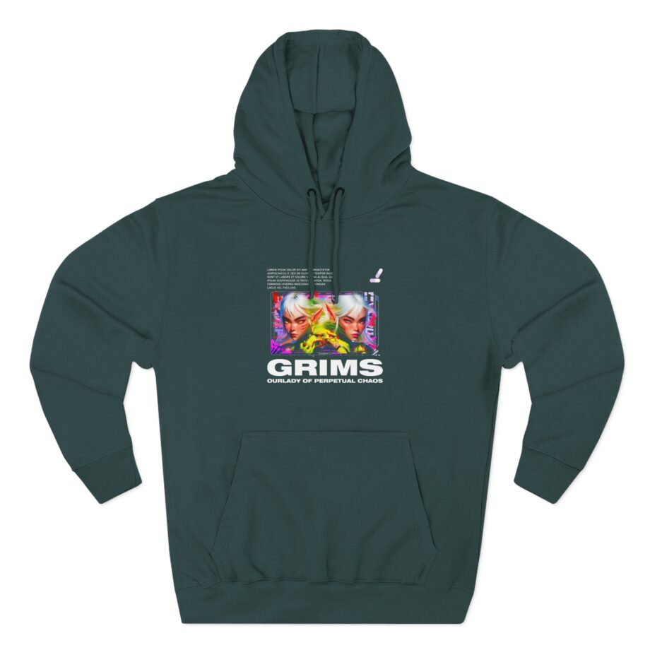 Grimes Our Lady of Perpetual Chaos Three-panel Fleece Hoodie