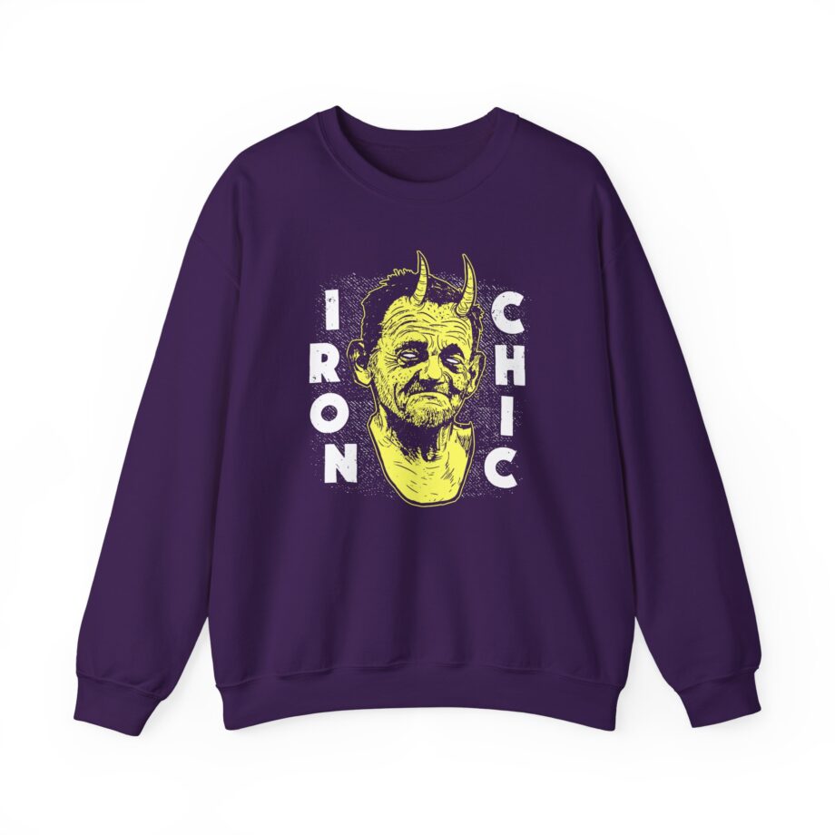 Iron Chic Devilman Unisex Heavy Blend Crewneck Sweatshirt