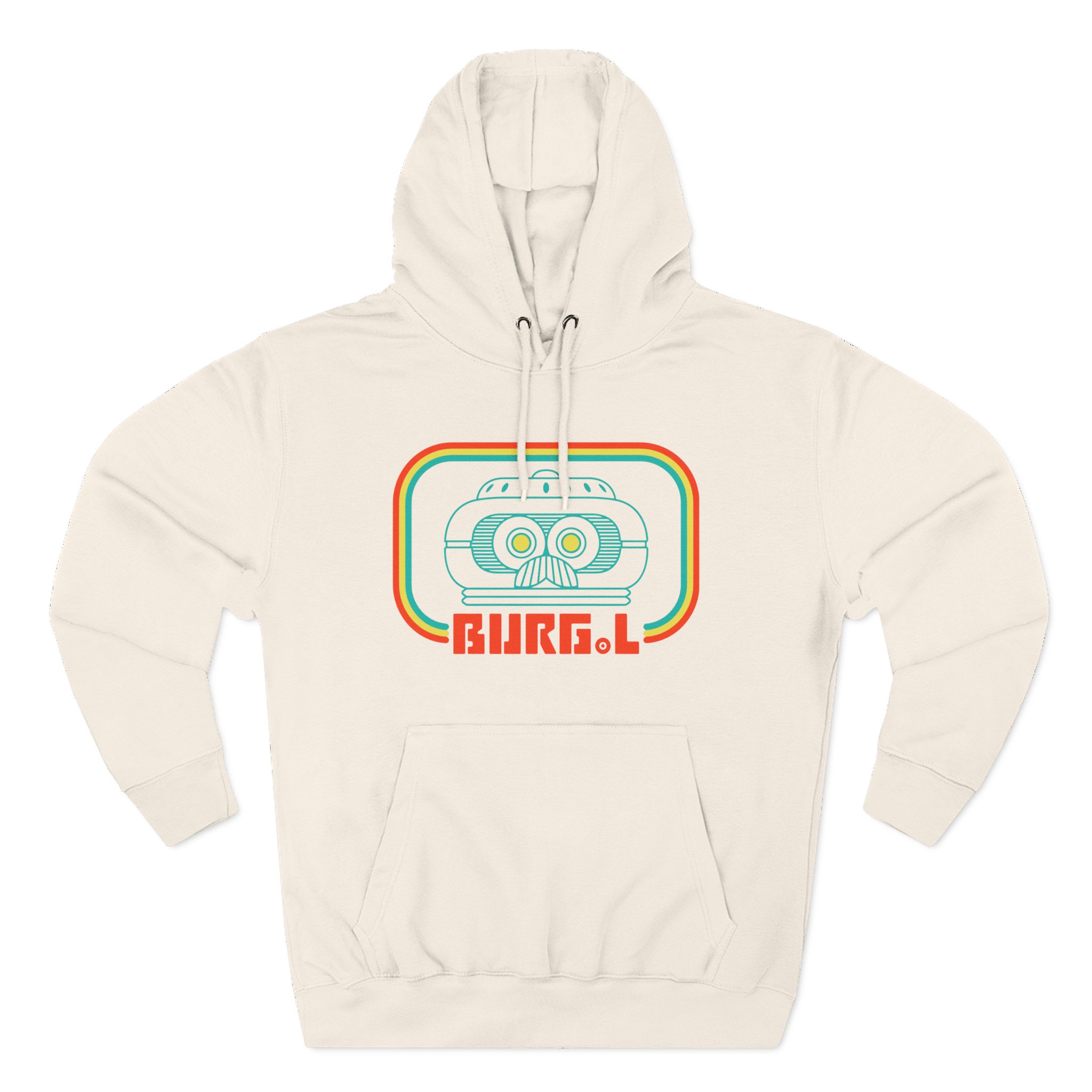 Grounded Burg.l Three-Panel Fleece Hoodie
