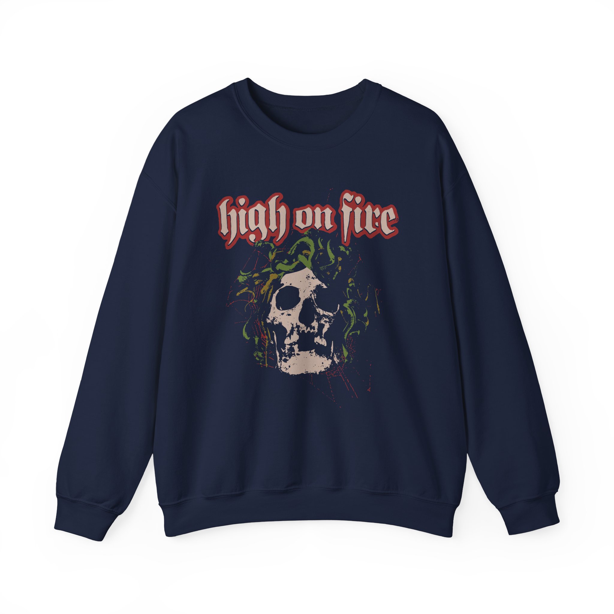 High on Fire Medusa Unisex Heavy Blendâ„¢ Crewneck Sweatshirt