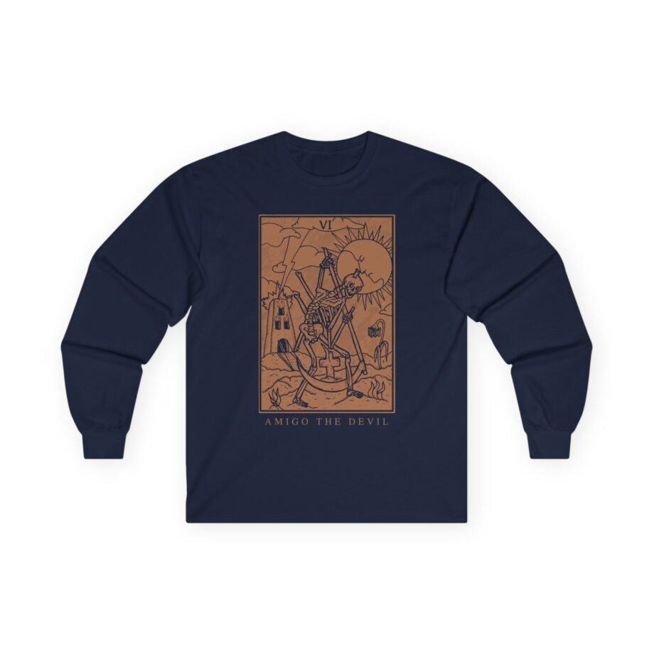Amigo the Devil Tarot Card Unisex Ultra Cotton Long Sleeve Tee