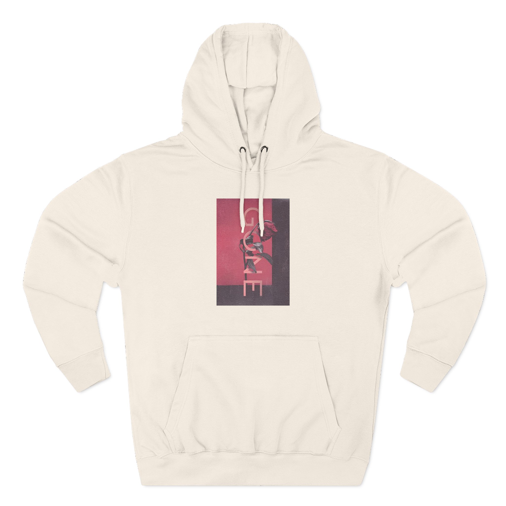 B Rose Three-Panel Fleece Hoodie