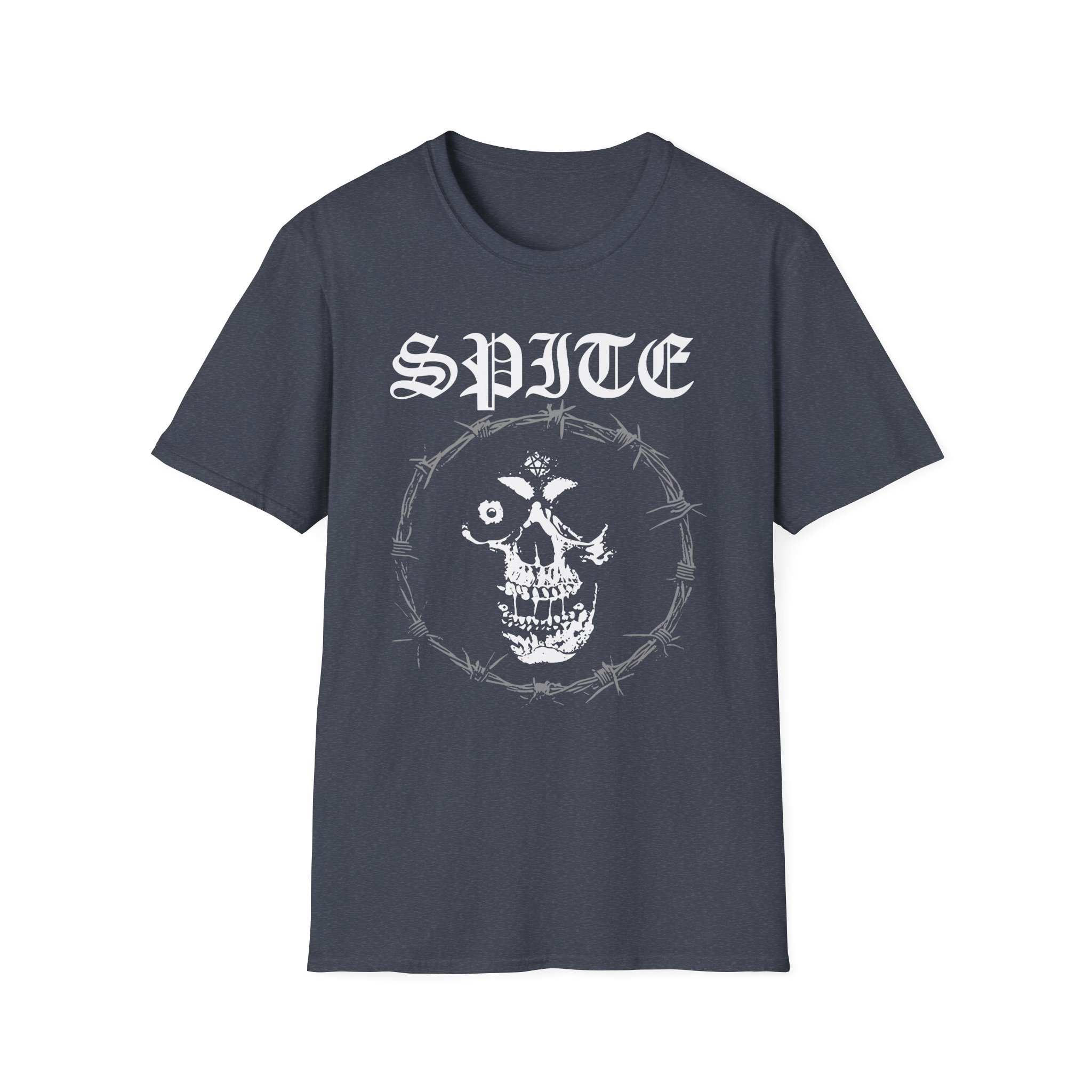 Spite Barbed Skull Unisex Softstyle T-Shirt