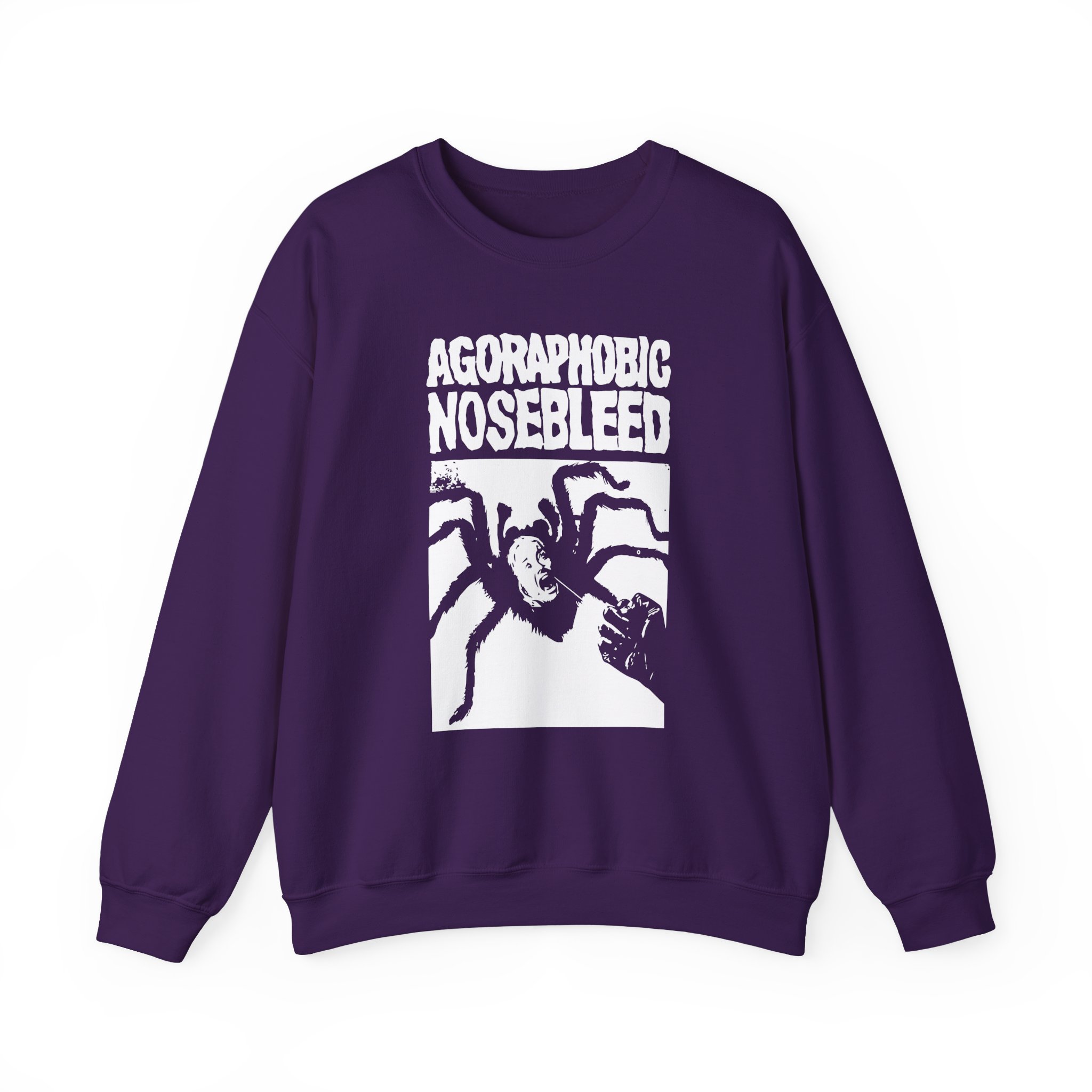 Agoraphobic Nosebleed Spider Unisex Heavy Blendâ„¢ Crewneck Sweatshirt