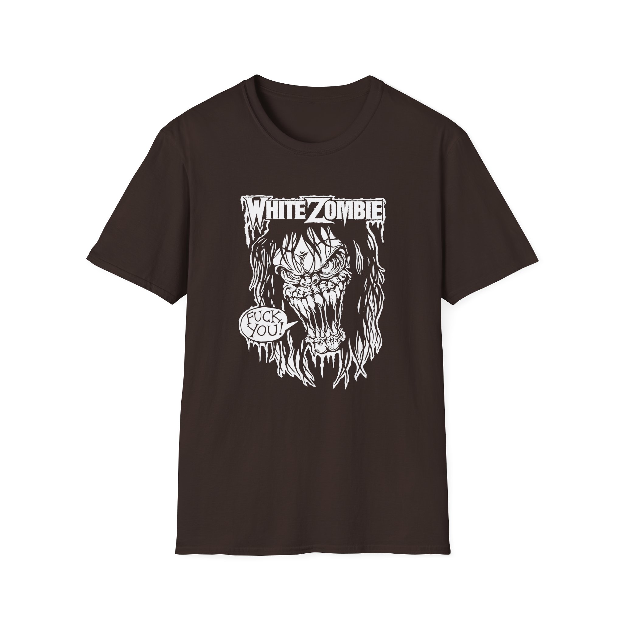 White Zombie F You Unisex Softstyle T-Shirt