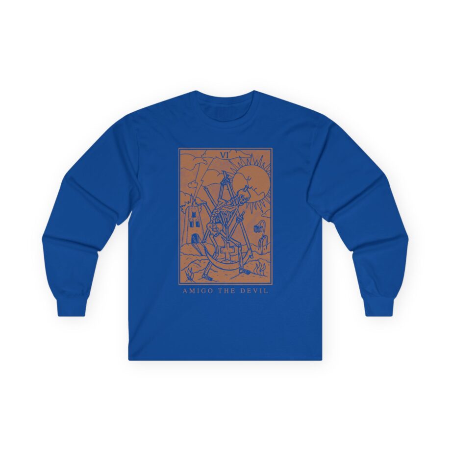 Amigo the Devil Tarot Card Unisex Ultra Cotton Long Sleeve Tee