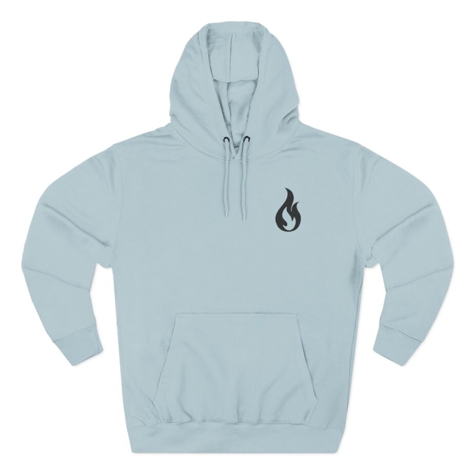 Like Moths to Flames Three-Panel Fleece Hoodie