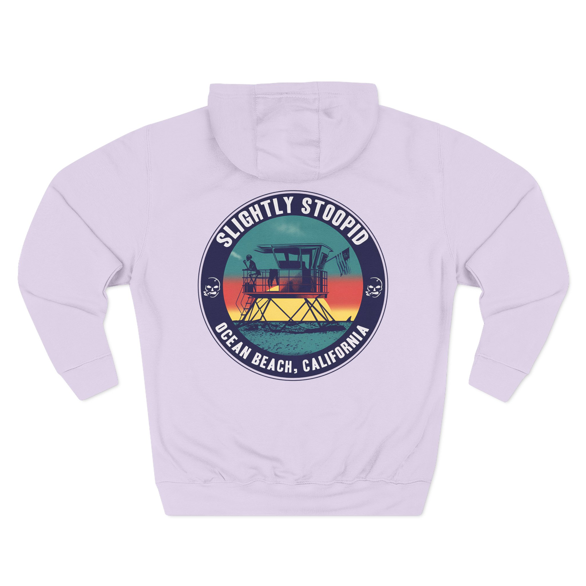 Slightly Stoopid Lifeguard Raglan Three-Panel Fleece Hoodie