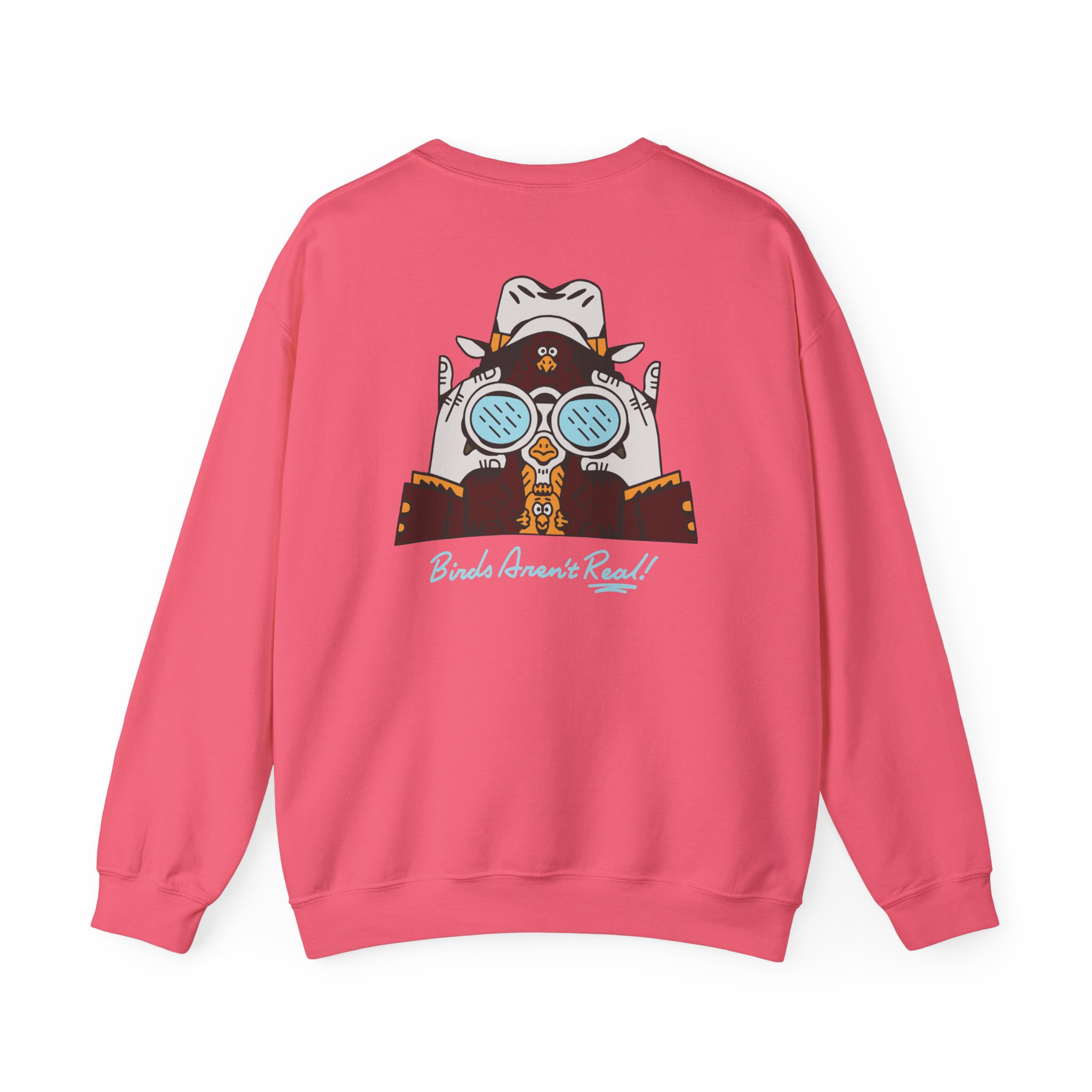 Birds Arent Real Trench Coat Hemp Unisex Heavy Blendâ„¢ Crewneck Sweatshirt