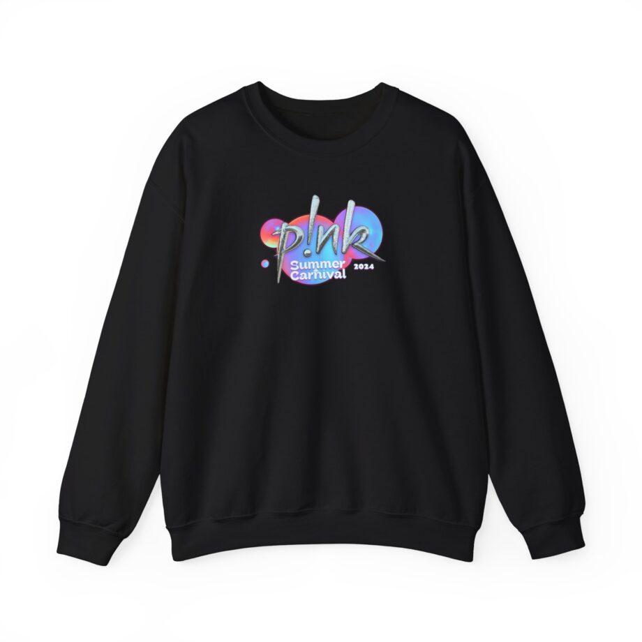 P!nk Split Tie Dye Unisex Heavy Blend™ Crewneck Sweatshirt