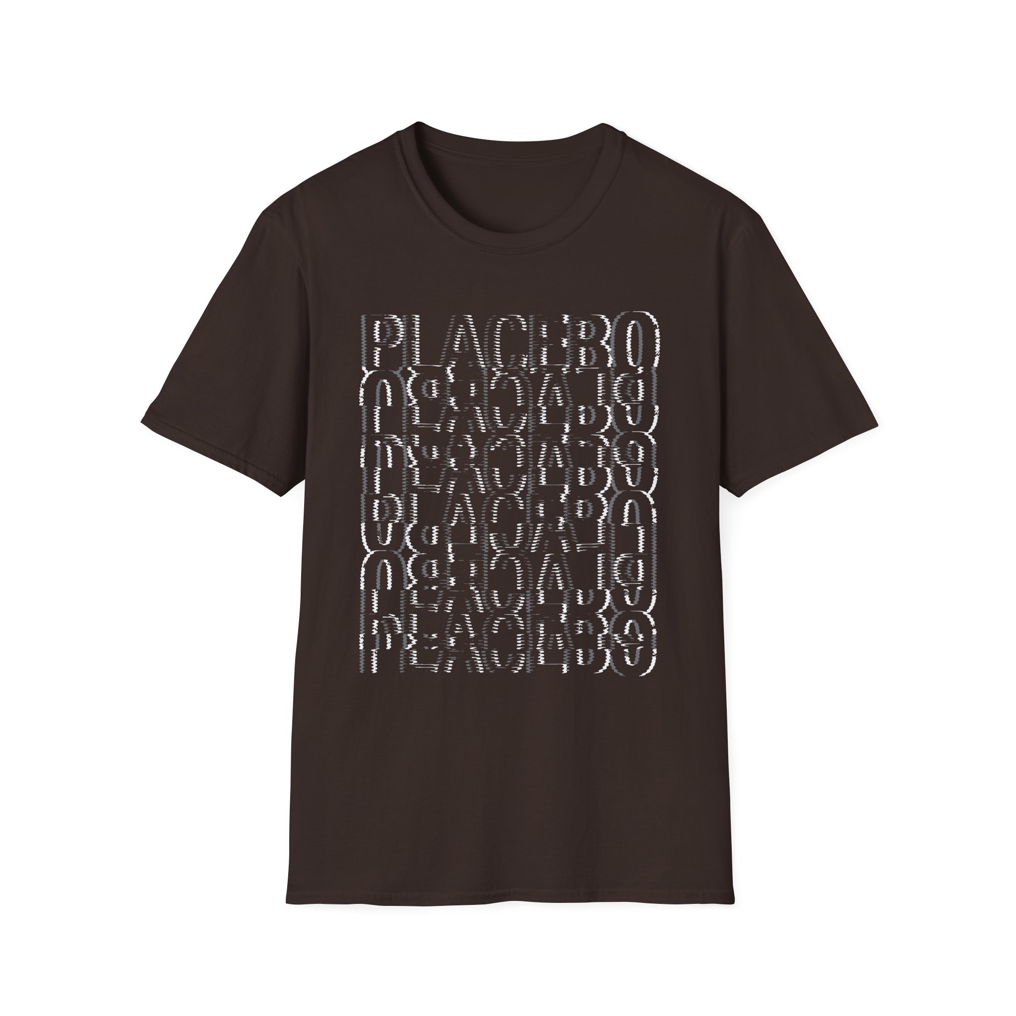 Placebo Black & White Glitch Unisex Softstyle T-Shirt