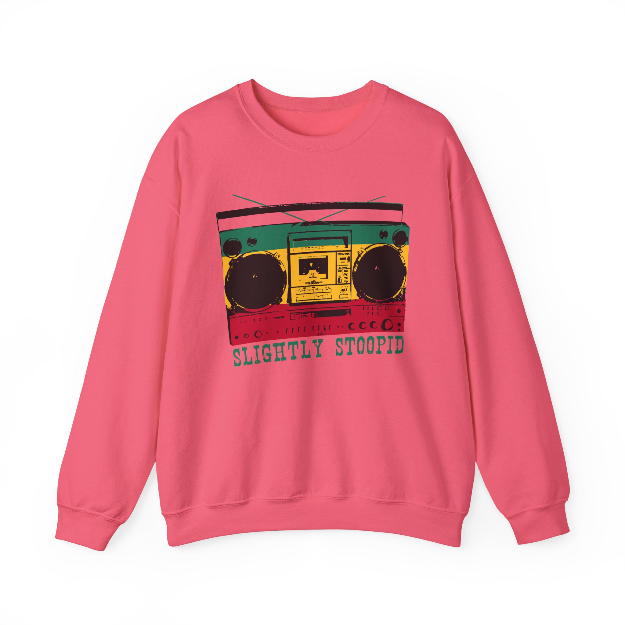 Slightly Stoopid Ghetto Blaster Raglan Unisex Heavy Blendâ„¢ Crewneck Sweatshirt