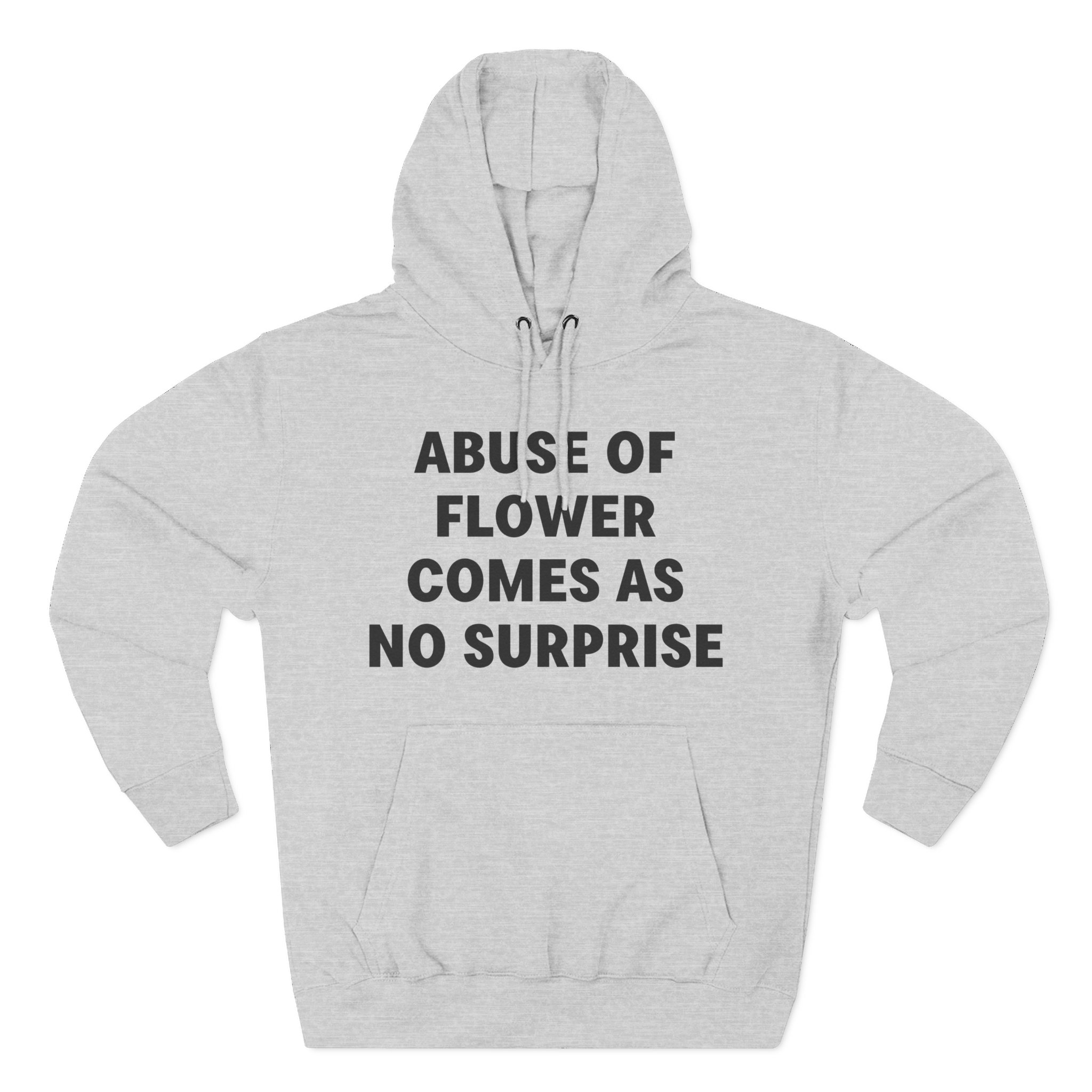 Jenny Holzer Abuse of Flower Comes as No Surprise Three-Panel Fleece Hoodie