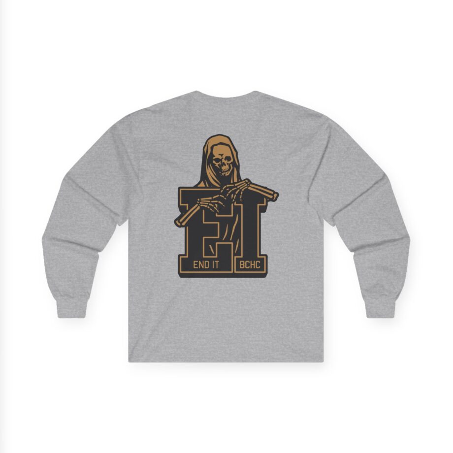 End It Bchc Reaper Emblem Unisex Ultra Cotton Long Sleeve Tee