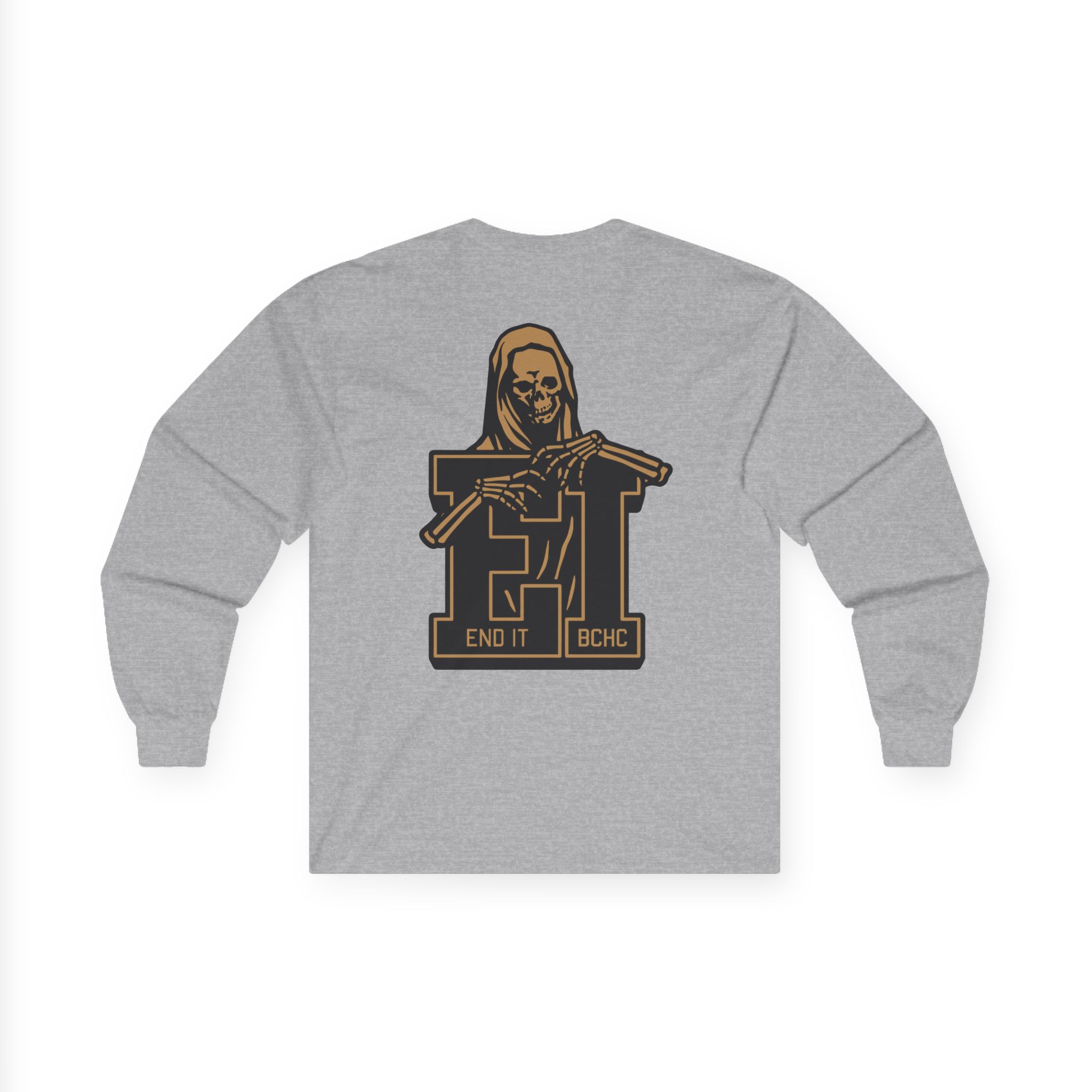 End It Bchc Reaper Emblem Unisex Ultra Cotton Long Sleeve Tee