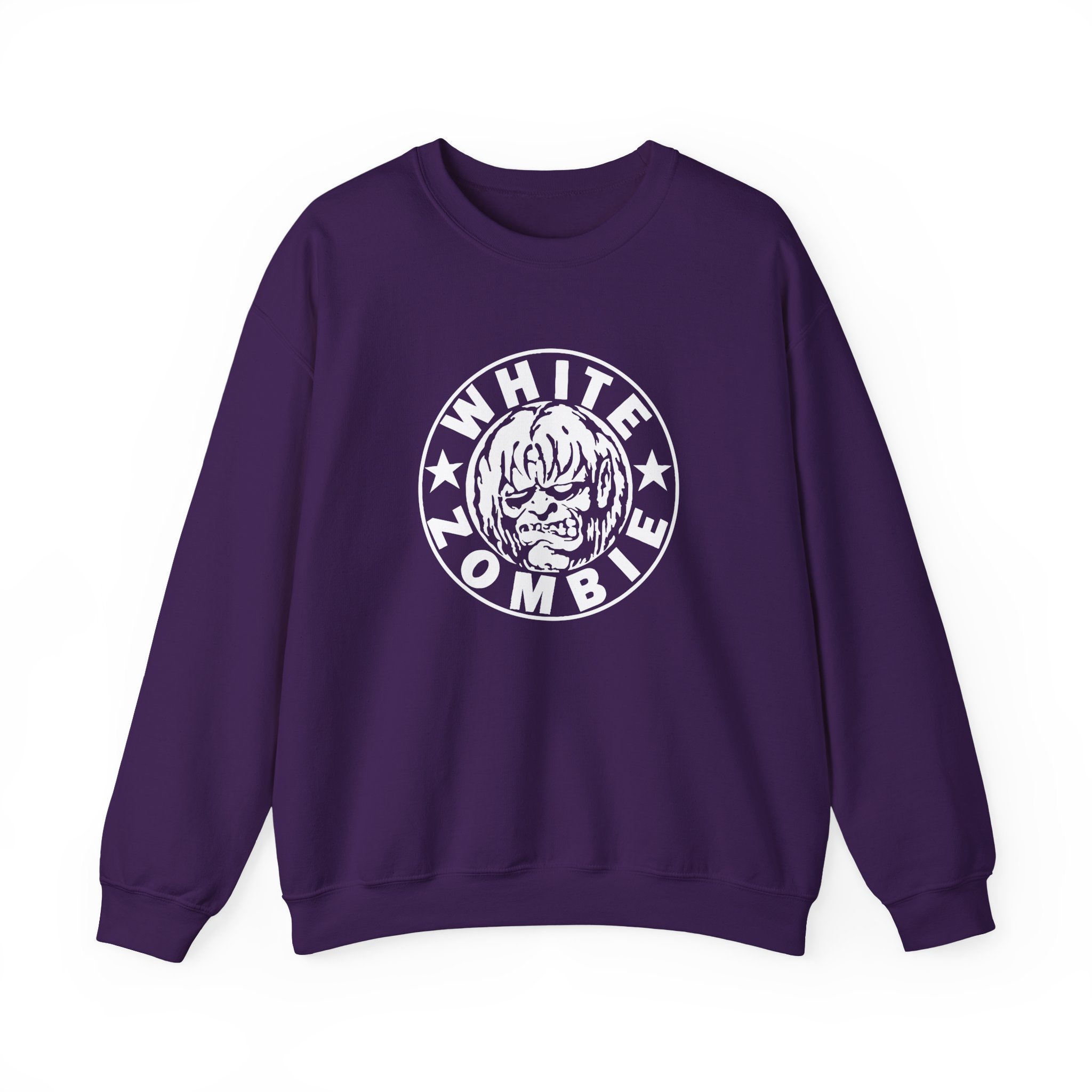 White Zombie Circle Logo Unisex Heavy Blendâ„¢ Crewneck Sweatshirt