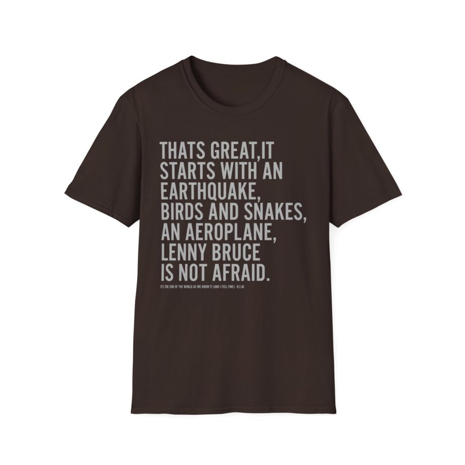 Rem Its the End of the World as We Know It Unisex Softstyle T-Shirt