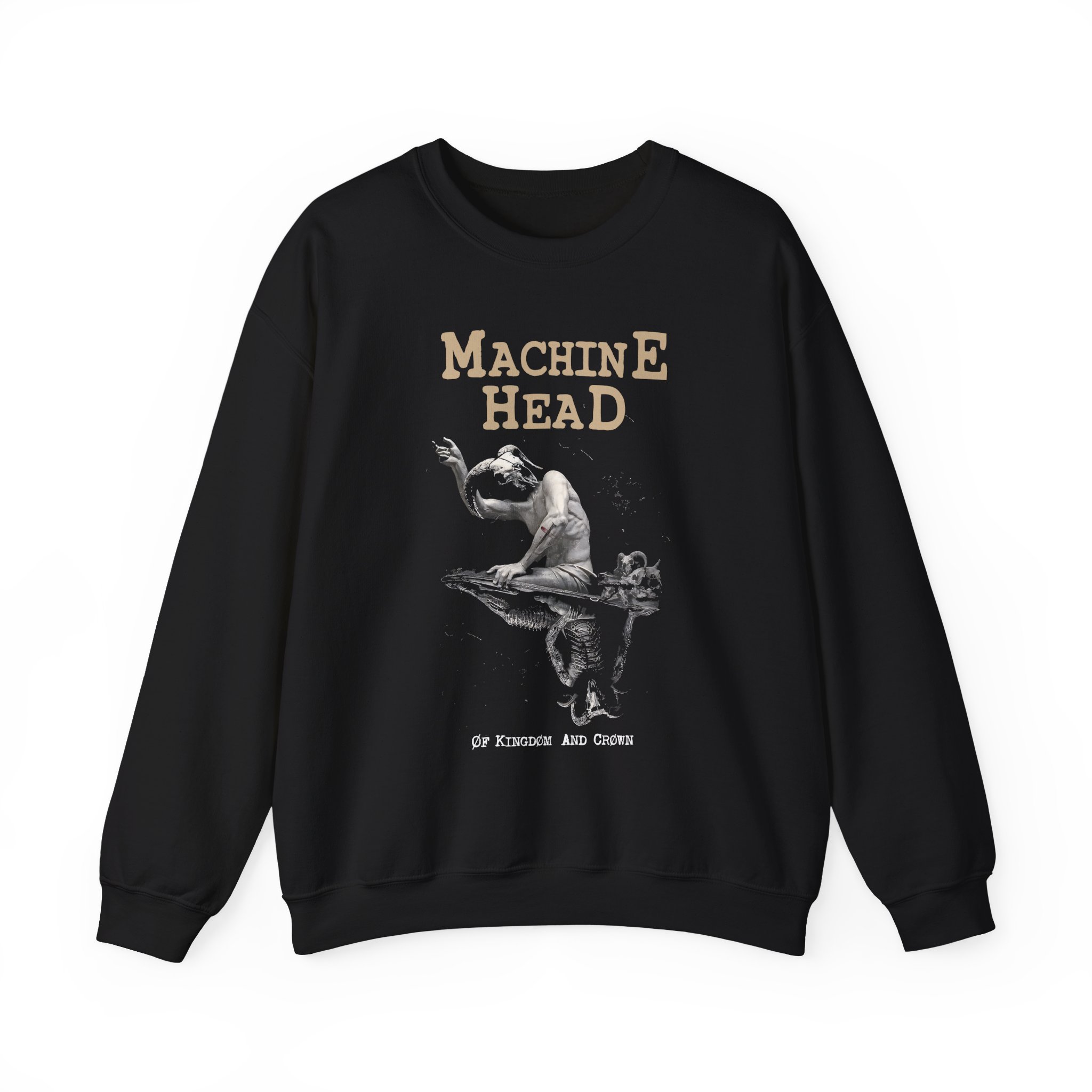 Machine Head Øf Kingdøm and Crøwn Unisex Heavy Blend™ Crewneck Sweatshirt