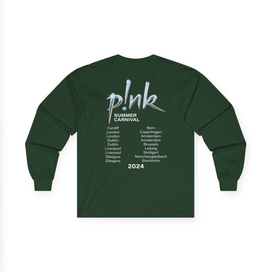 P!nk Split Tie Dye Unisex Ultra Cotton Long Sleeve Tee