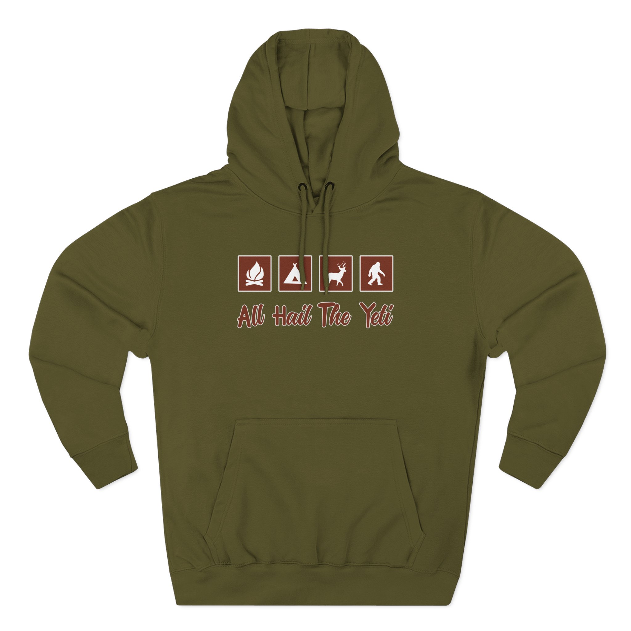 All Hail the Yeti Three-Panel Fleece Hoodie