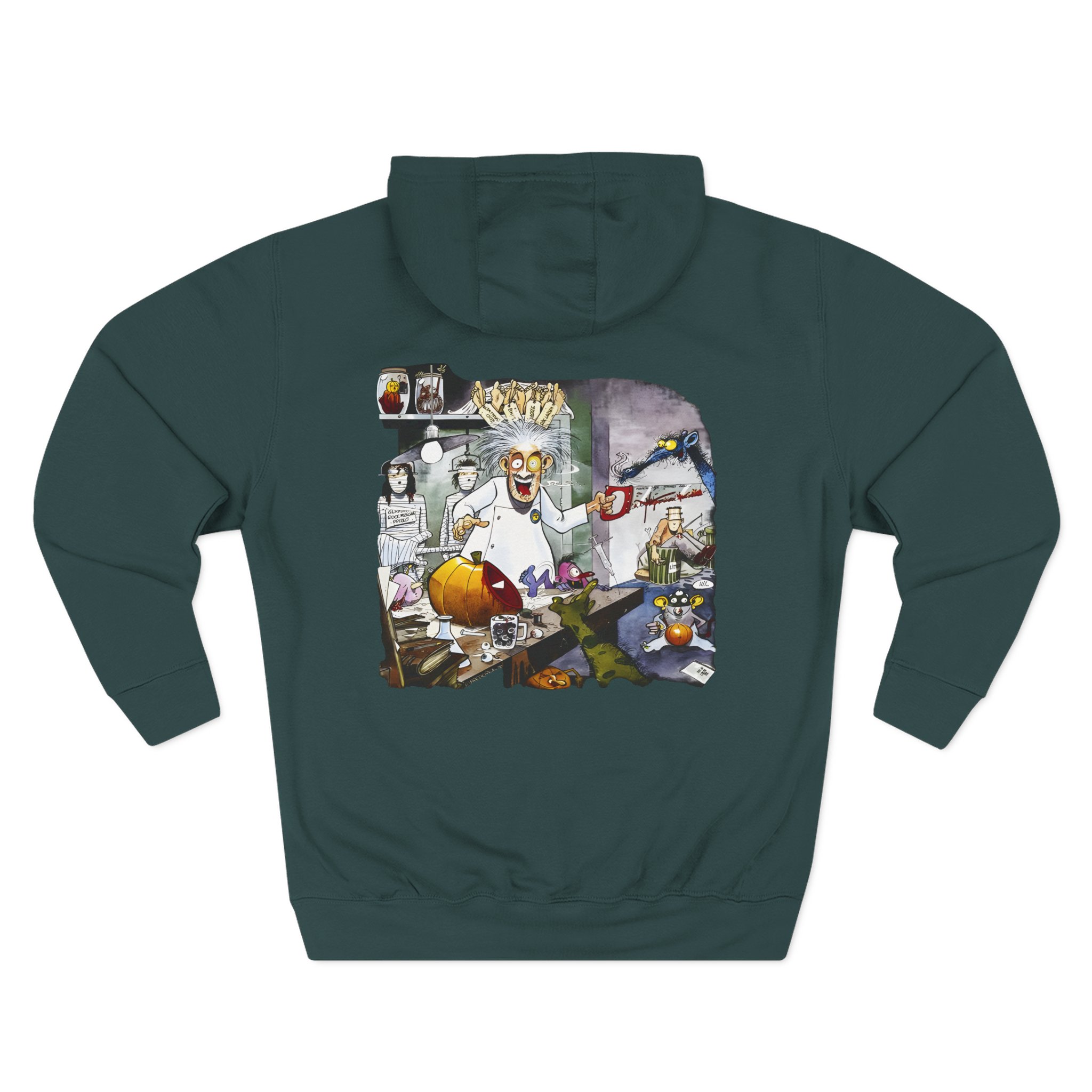 Helloween Dr. Stein Zipper Three-Panel Fleece Hoodie