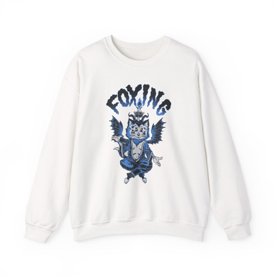 Foxing Four-eyed Cat Unisex Heavy Blend™ Crewneck Sweatshirt