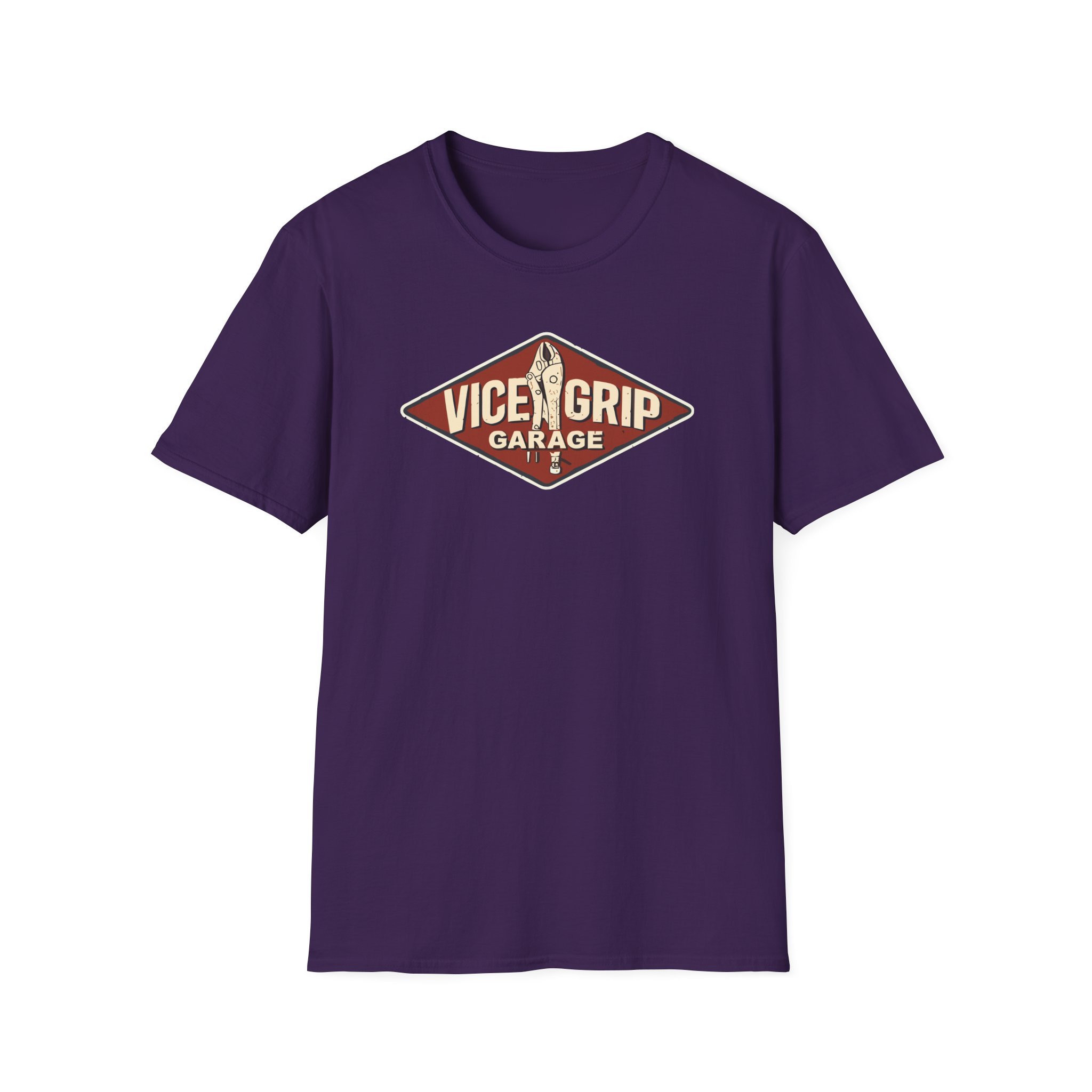 Vicegripgarage Garage Sign Unisex Softstyle T-Shirt