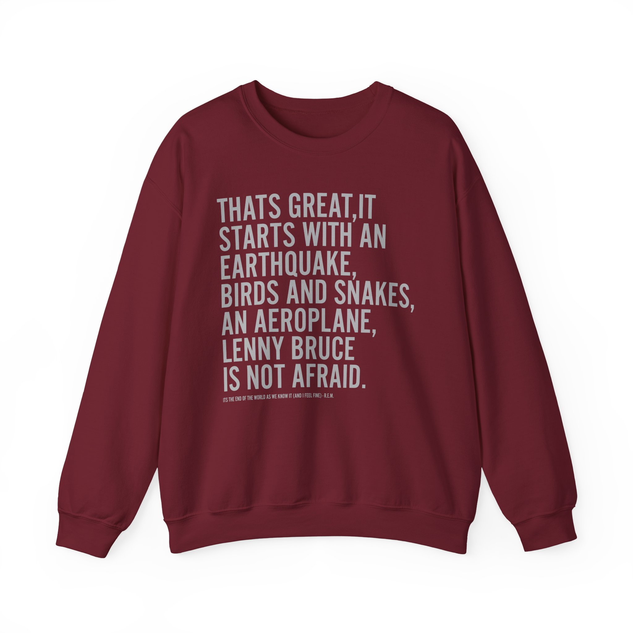 Rem Its the End of the World as We Know It Unisex Heavy Blendâ„¢ Crewneck Sweatshirt