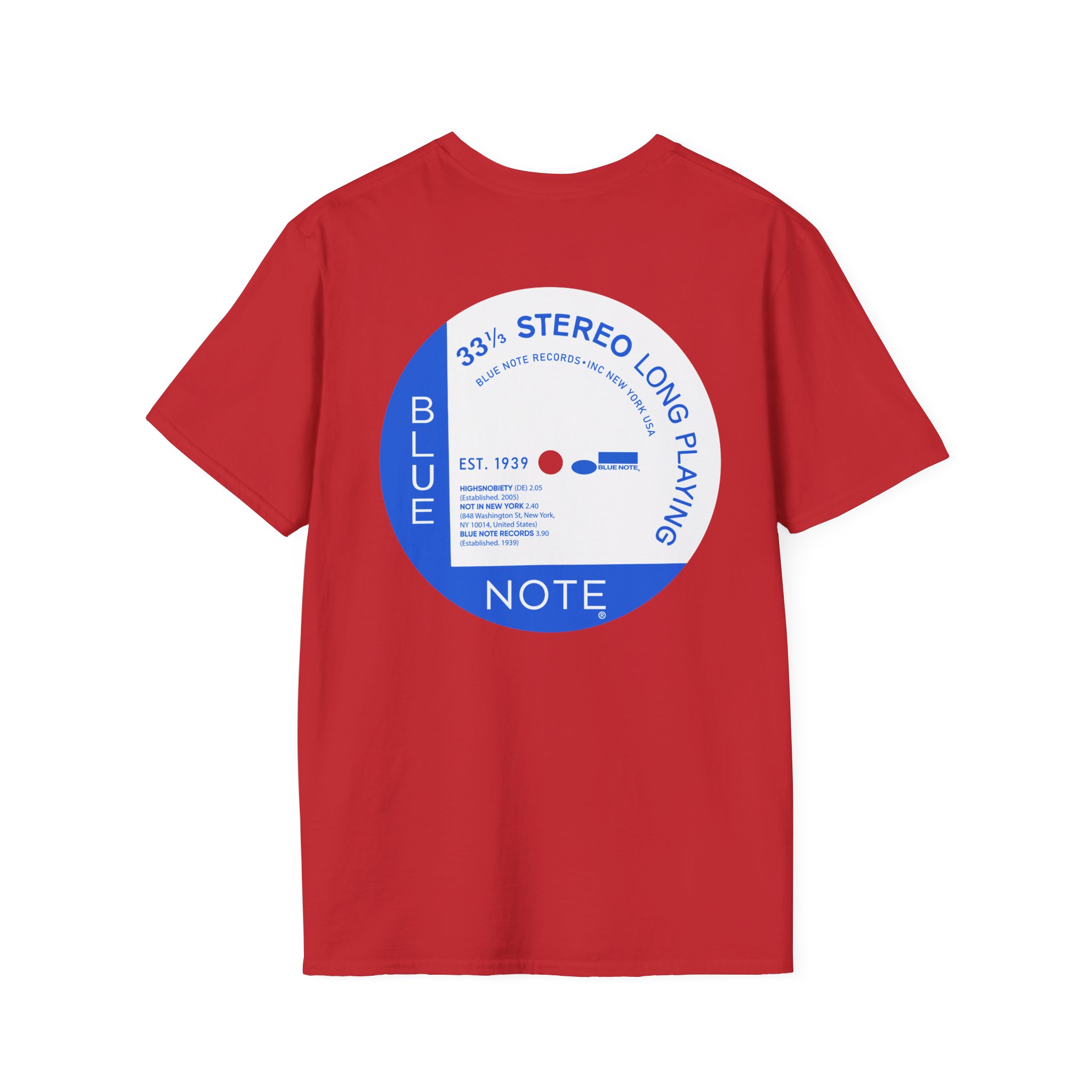 Blue Note X Highsnobiety Anniversary Unisex Softstyle T-Shirt