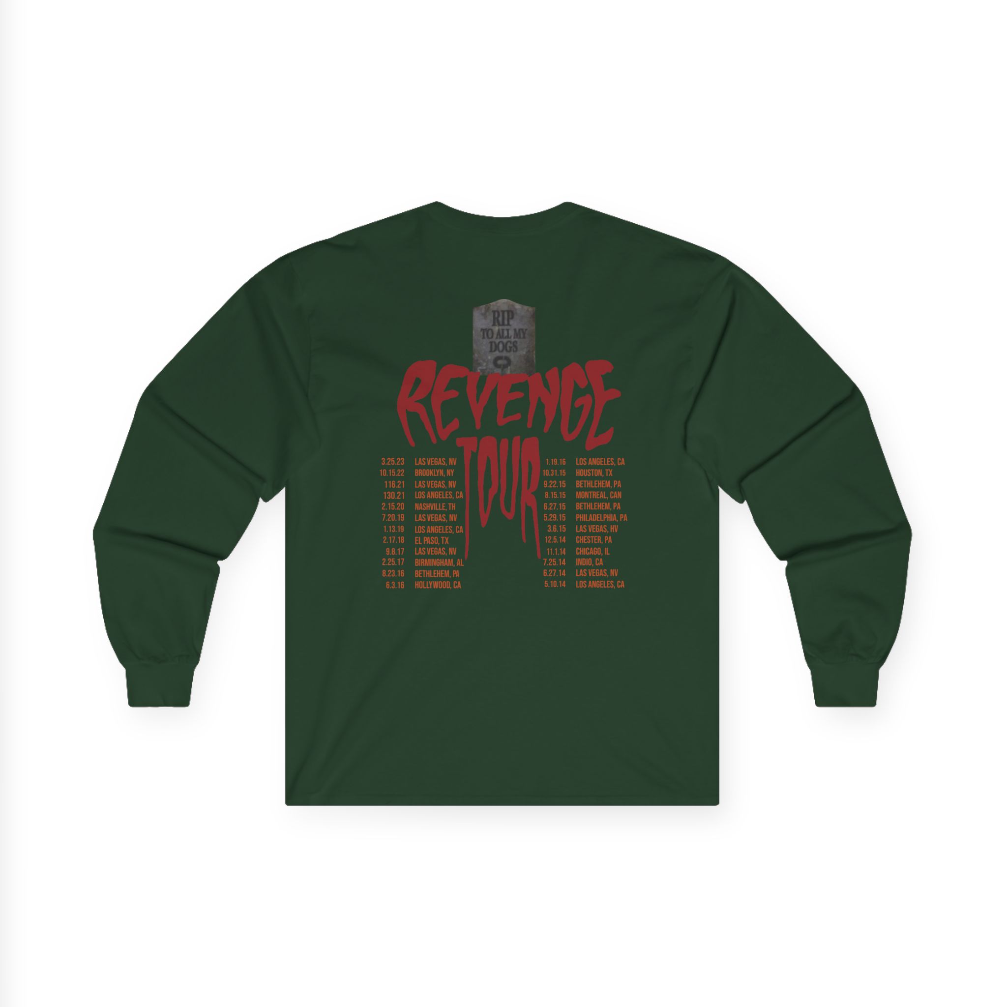 Caleb Plant 10 Year Anniversary Revenge Tour Unisex Ultra Cotton Long Sleeve Tee