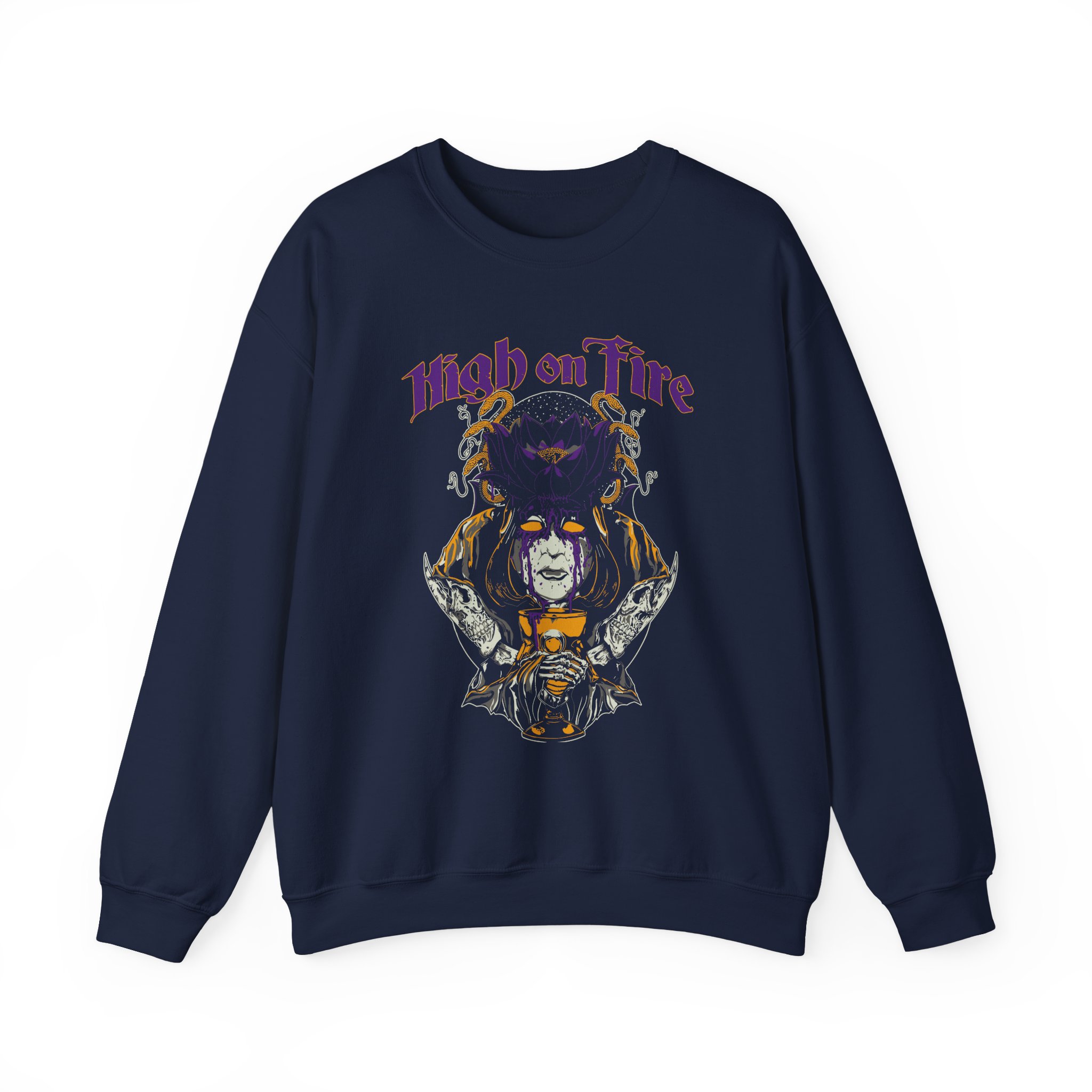 High on Fire Black Lotus Unisex Heavy Blendâ„¢ Crewneck Sweatshirt