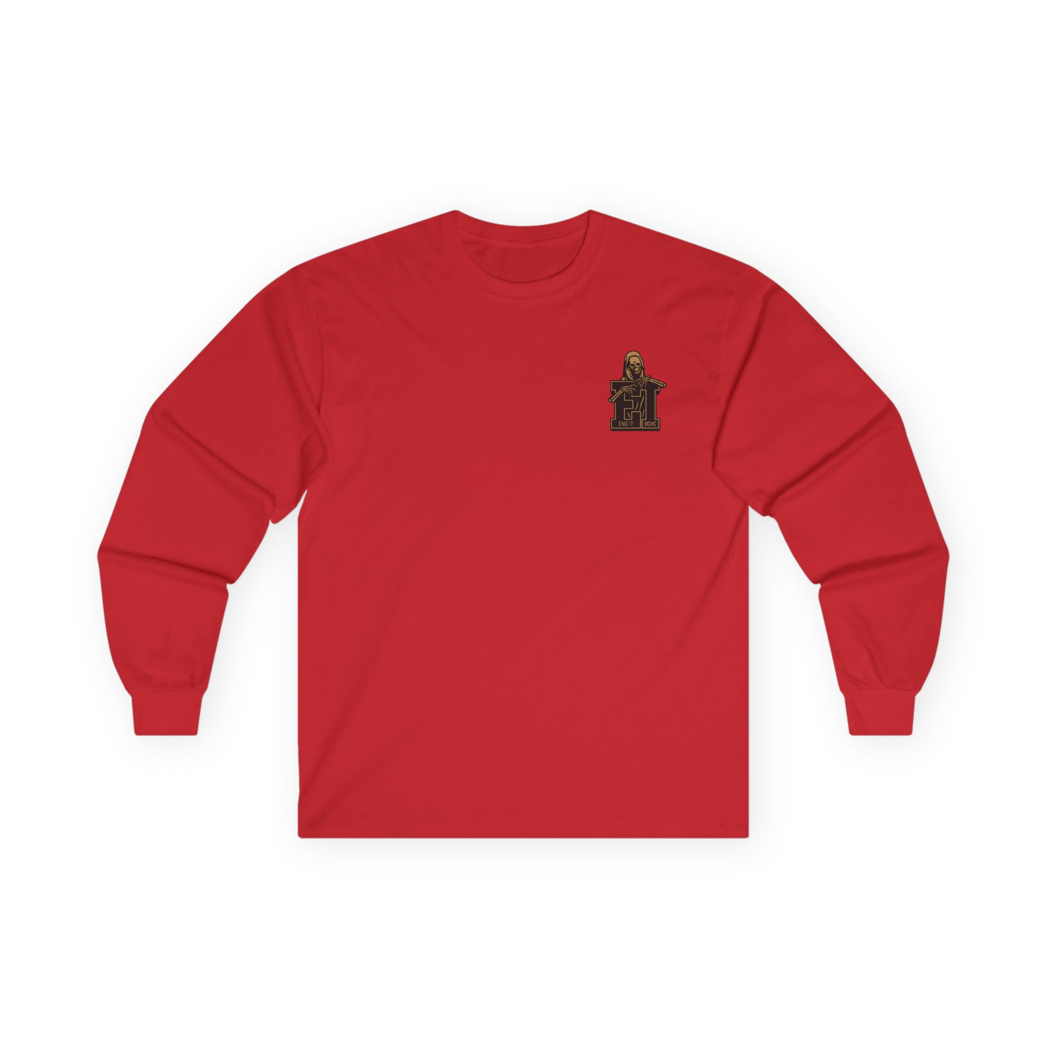 End It Bchc Reaper Emblem Unisex Ultra Cotton Long Sleeve Tee