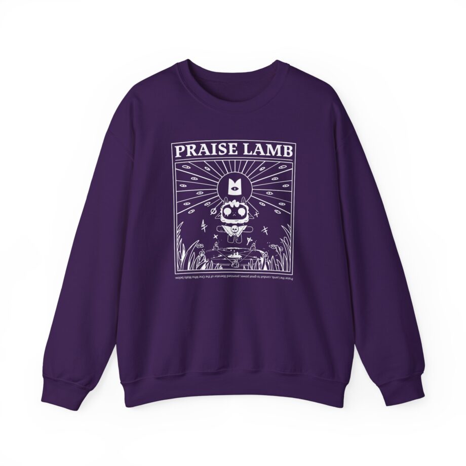 Cult of the Lamb Praise Lamb Unisex Heavy Blend™ Crewneck Sweatshirt