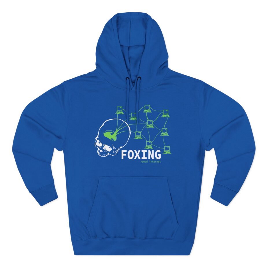 Foxing Dead Internet Three-Panel Fleece Hoodie