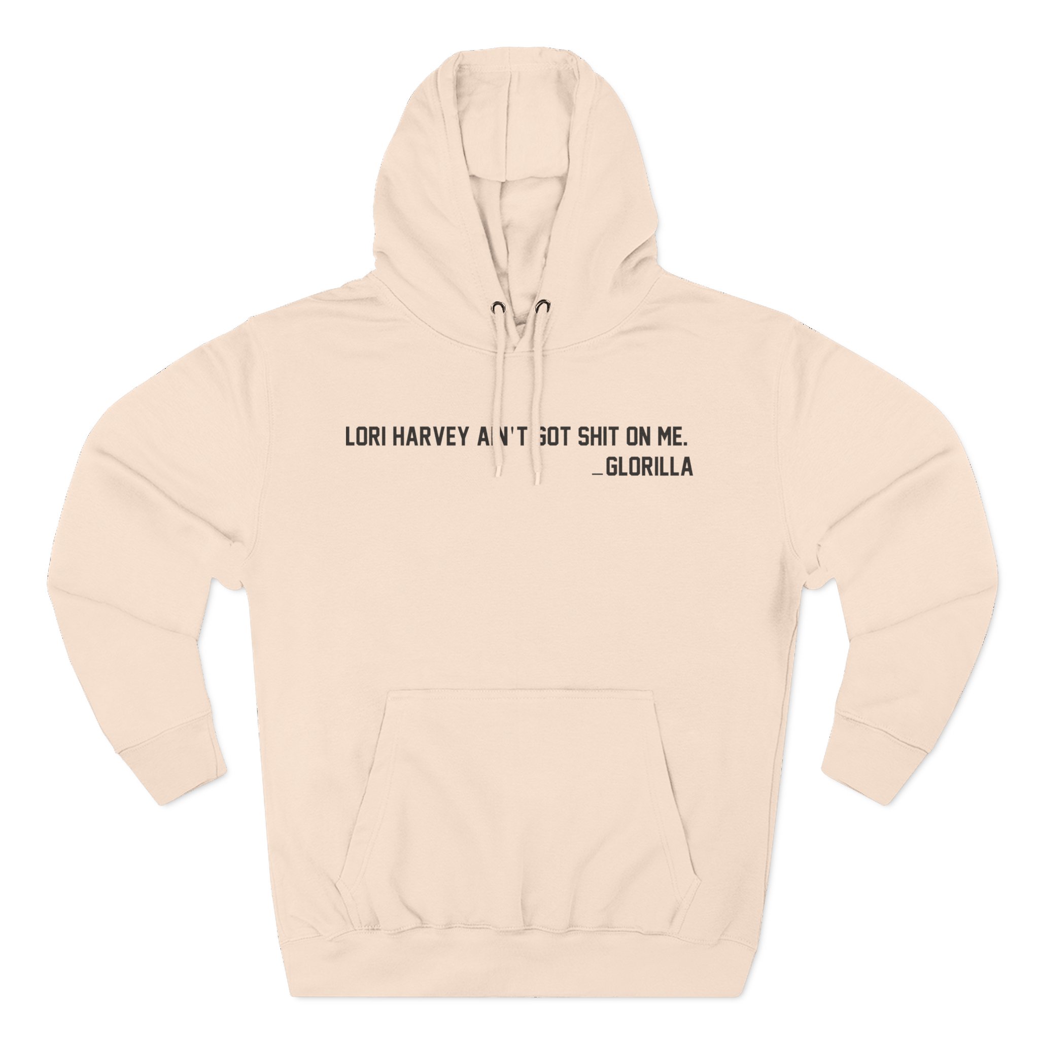 Lori Harvey Ain't Got Shit on Me Glorilla Three-Panel Fleece Hoodie