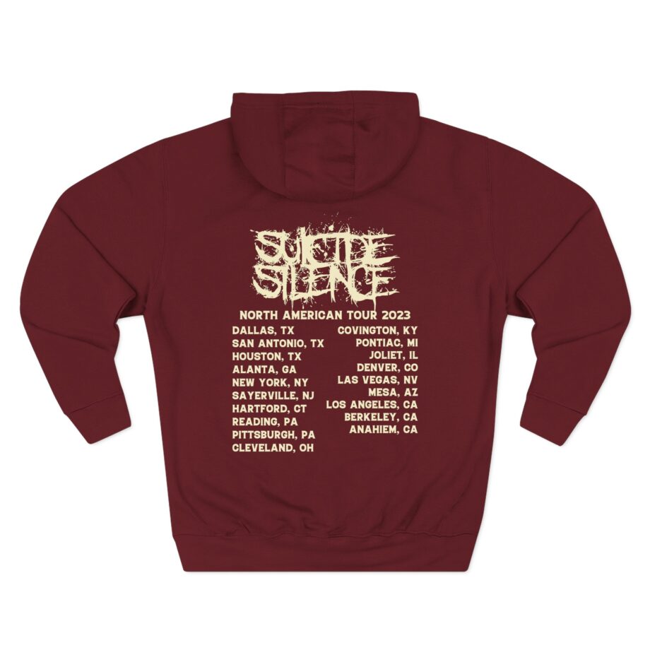 Suicide Silence Rymd Cover Tour 2023 Three-Panel Fleece Hoodie
