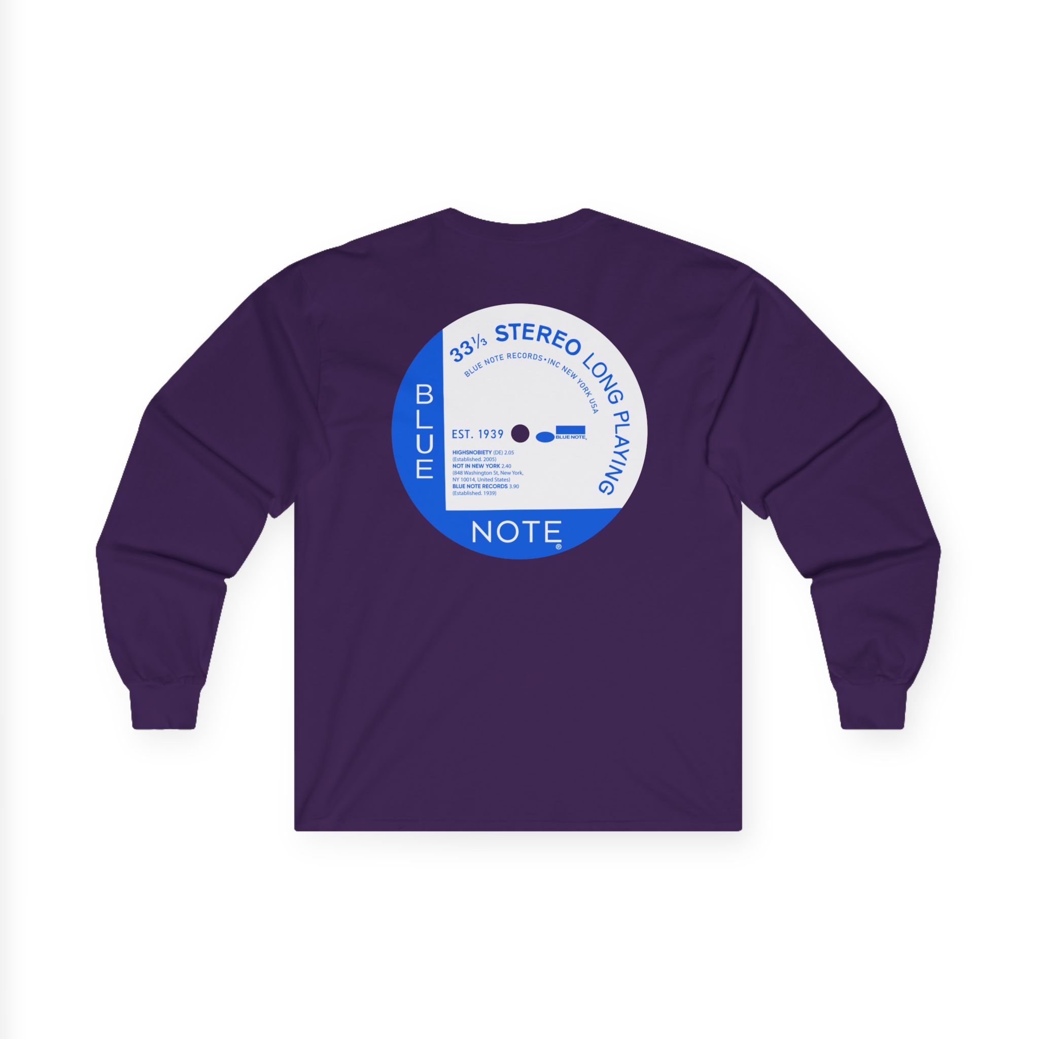 Blue Note X Highsnobiety Anniversary Unisex Ultra Cotton Long Sleeve Tee