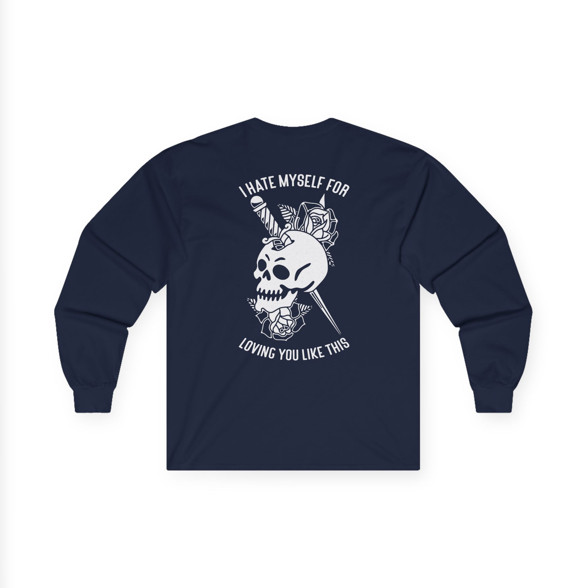 Bayside Dagger Skull Unisex Ultra Cotton Long Sleeve Tee