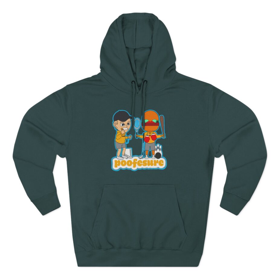 Poofesure Three-Panel Fleece Hoodie