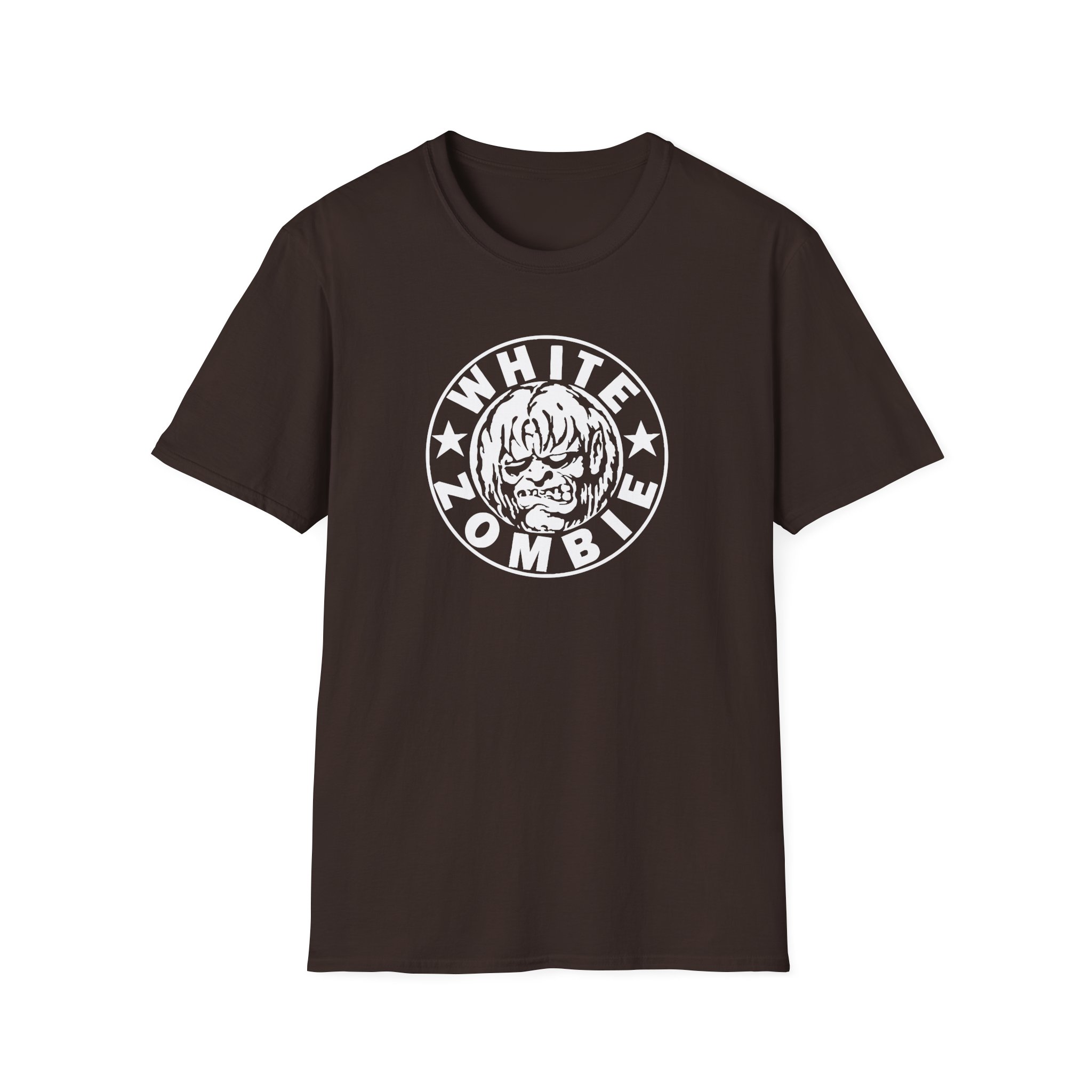 White Zombie Circle Logo Unisex Softstyle T-Shirt