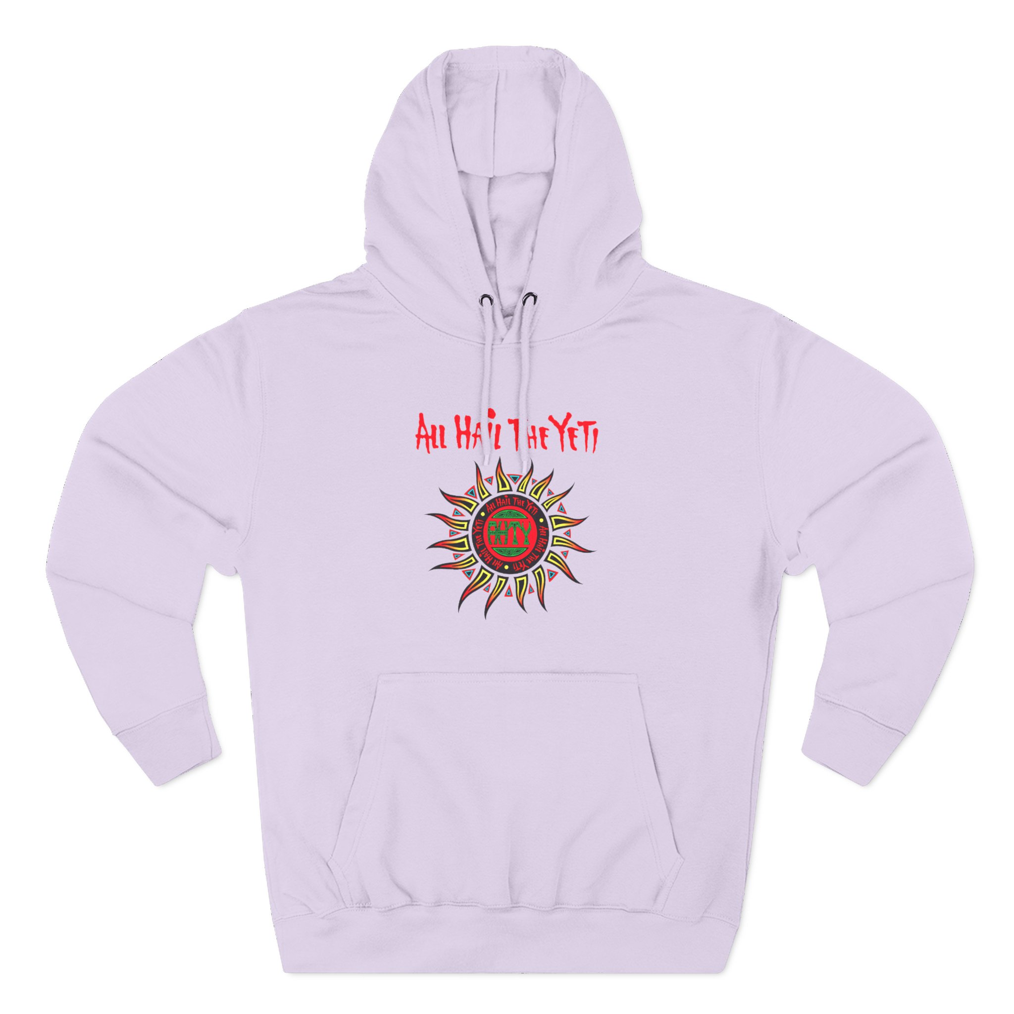 All Hail the Yeti Sun Three-Panel Fleece Hoodie