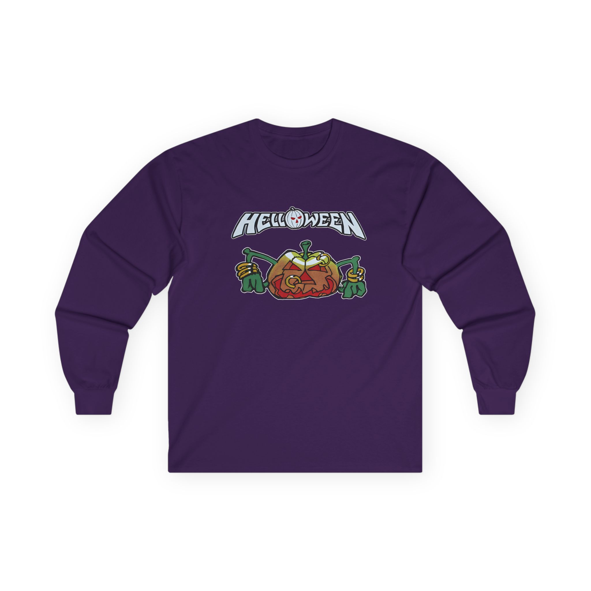 Helloween Rings Pumpkin Unisex Ultra Cotton Long Sleeve Tee