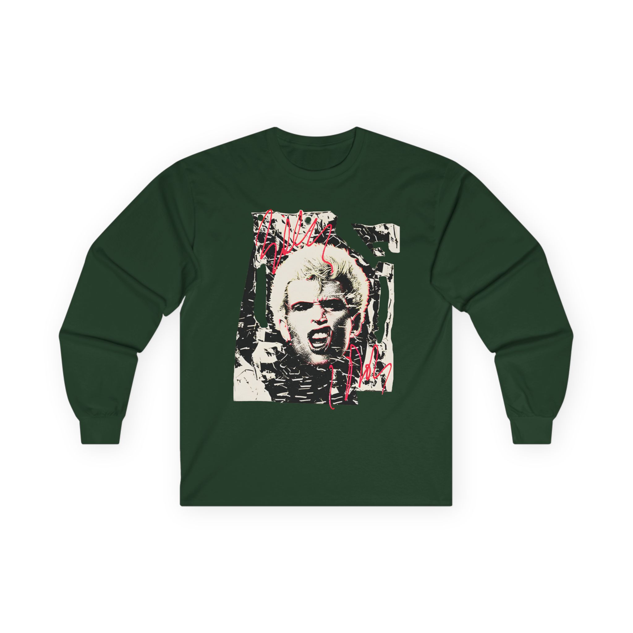 Billy Idol Shattered Photo Unisex Ultra Cotton Long Sleeve Tee