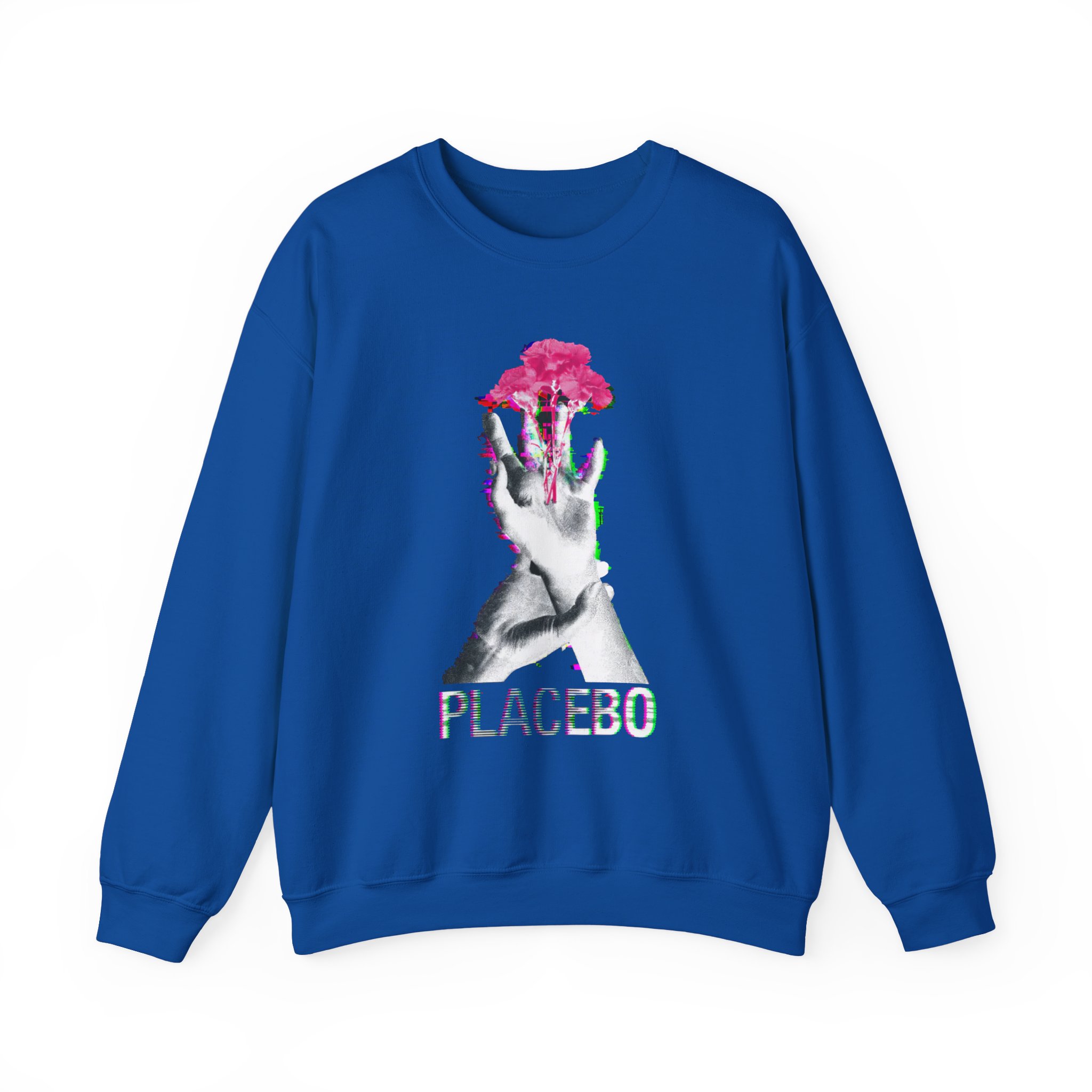 Placebo Flower Hand Unisex Heavy Blendâ„¢ Crewneck Sweatshirt