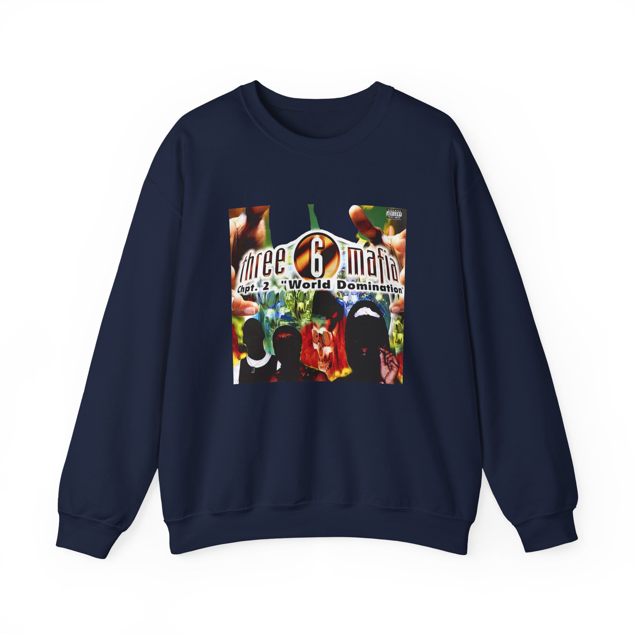 Three 6 Mafia Cover WD Unisex Heavy Blendâ„¢ Crewneck Sweatshirt