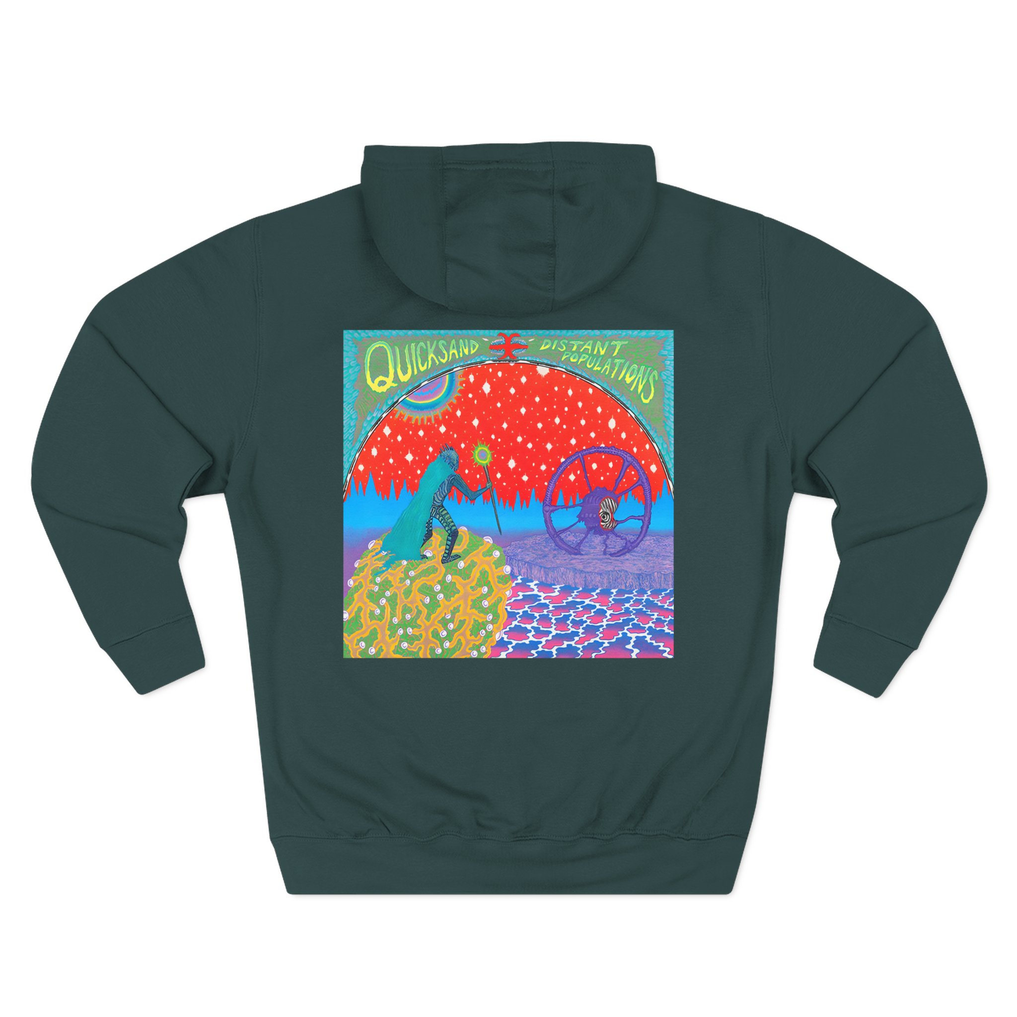 Quicksand Distant Populations Three-Panel Fleece Hoodie