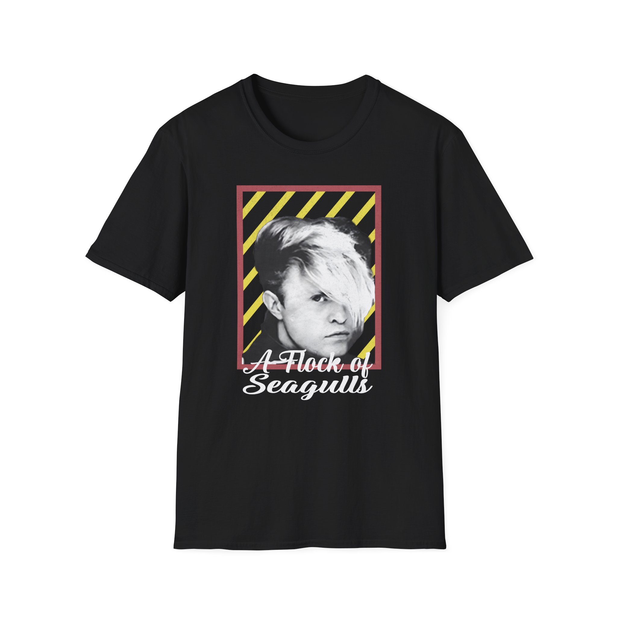 A Flock of Seagulls Neon Unisex Softstyle T-Shirt